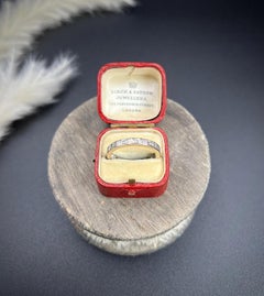 Antique 1920s Platinum, Diamond Eternity Ring