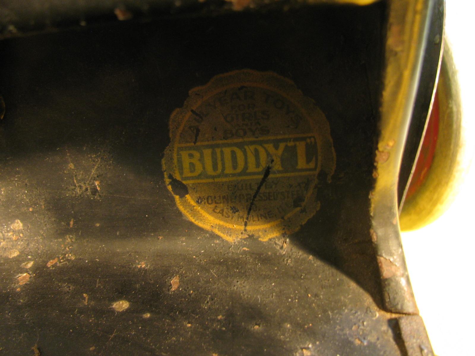 American Antique 1920s Pressed Steel Buddy L Dump Truck