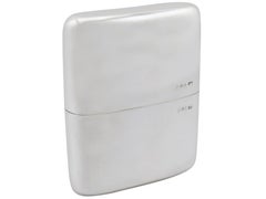 Antique 1920s Scottish Sterling Silver Hip Flask