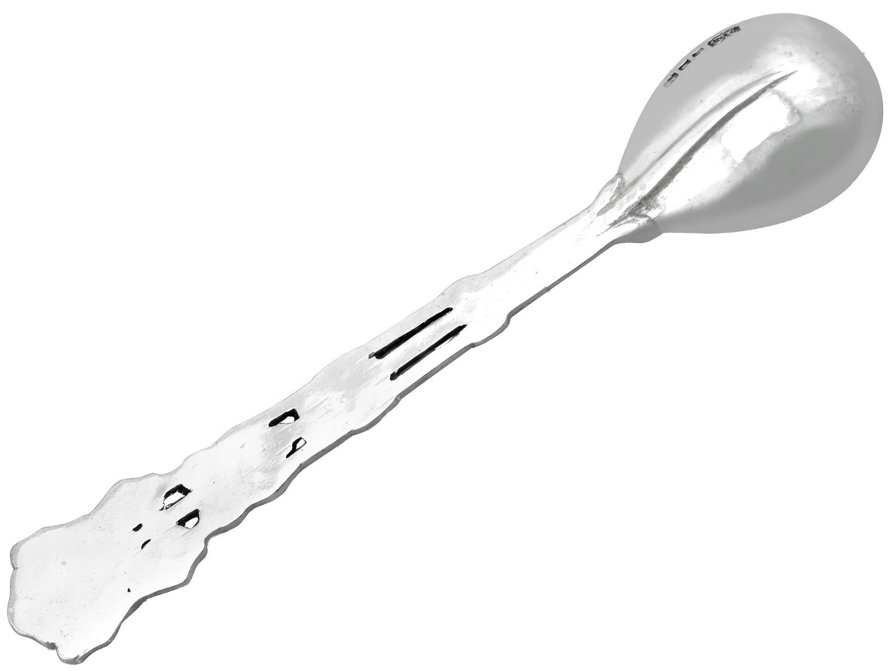British Antique 1920s Sterling Silver Presentation Spoon For Sale