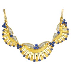 Antique 1920's Tiffany & Co. Sapphire and Diamond Necklace