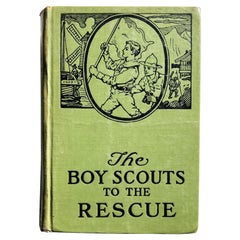 Antique 1921 Book 'The Boy Scouts to the Rescue' by George Durston in Green