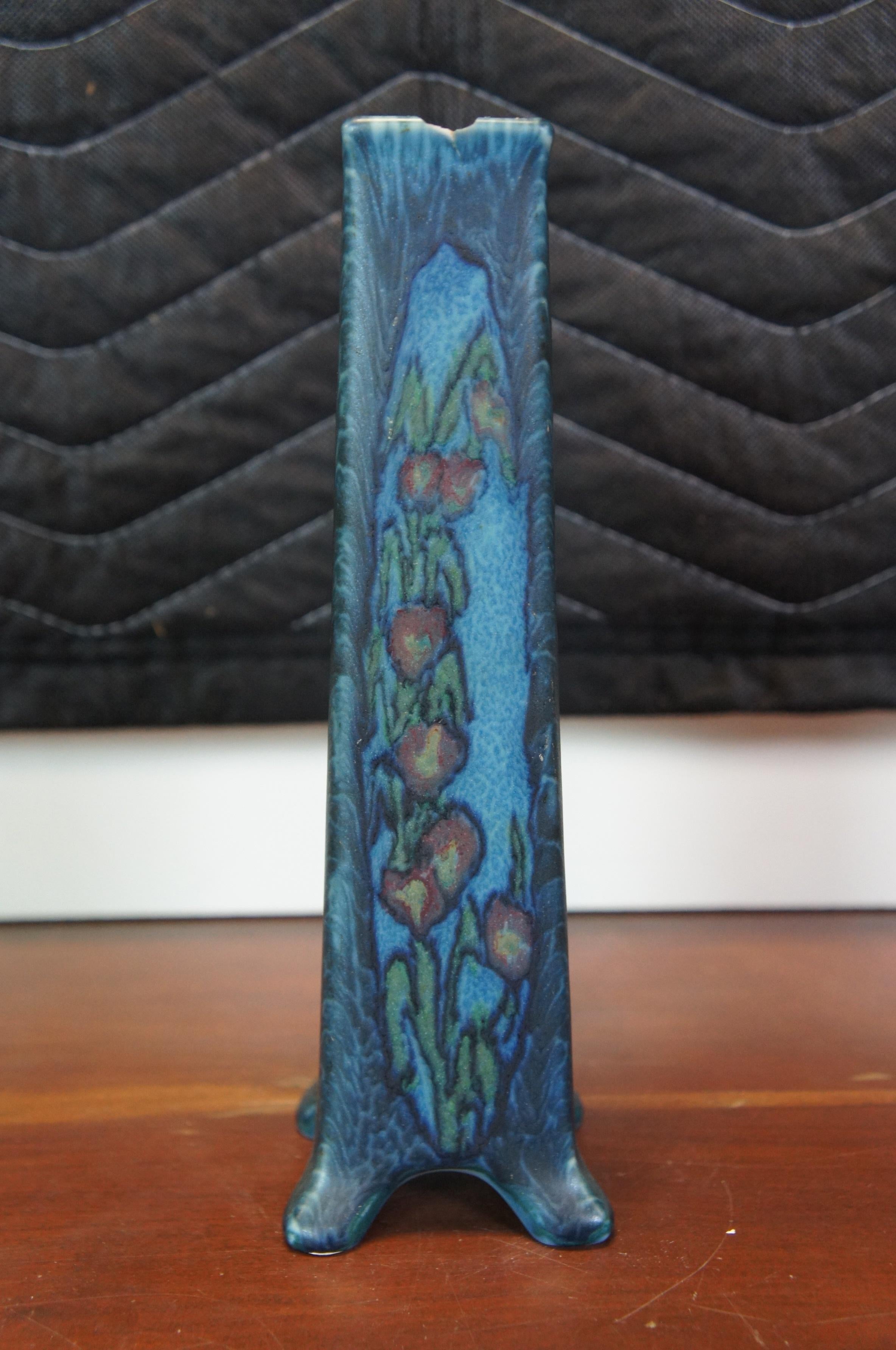 Antique 1923 Rookwood Art Pottery Vera Tischler Vellum Bud Vase 8.5