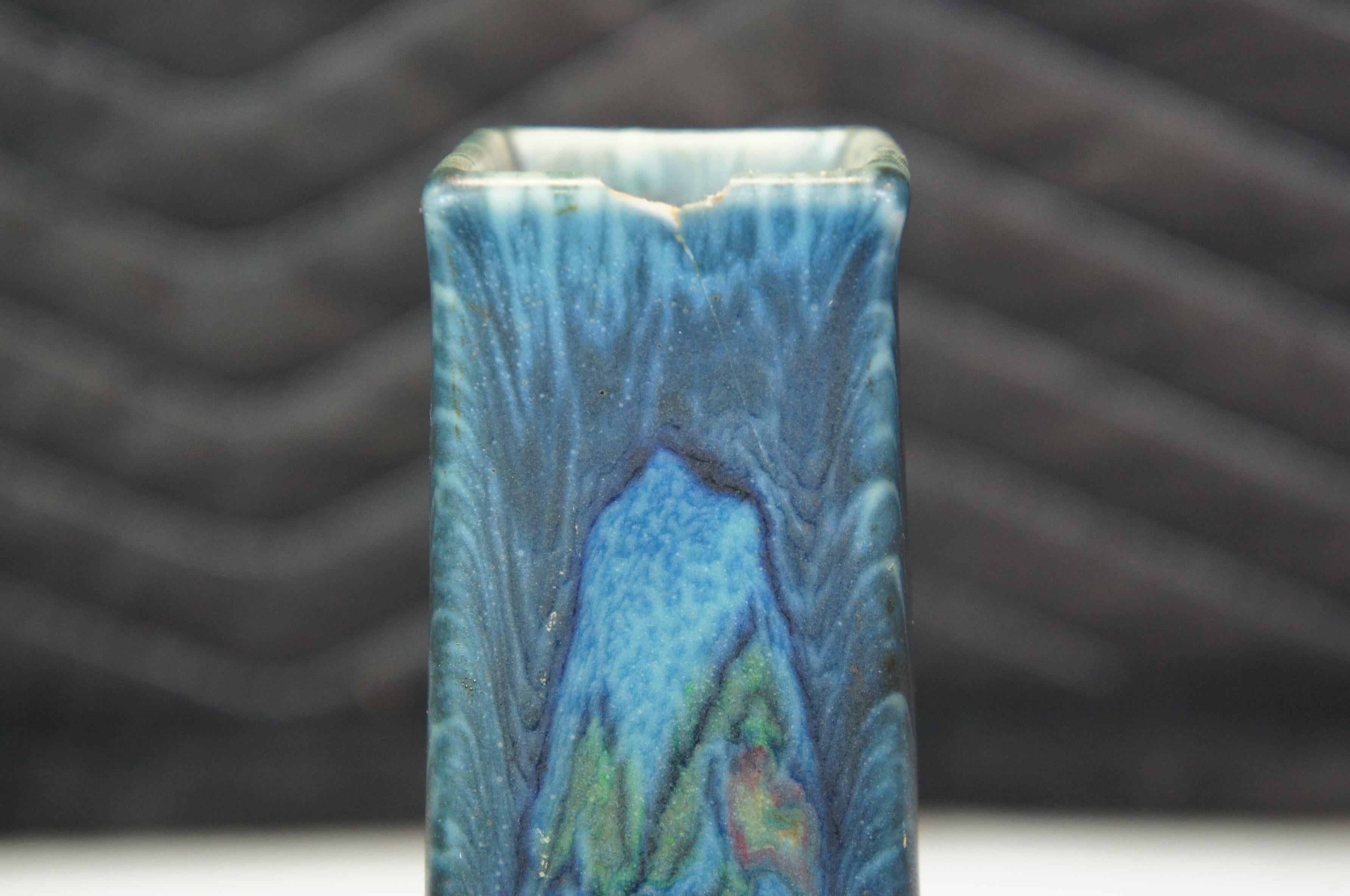 Antique 1923 Rookwood Art Pottery Vera Tischler Vellum Bud Vase 8.5