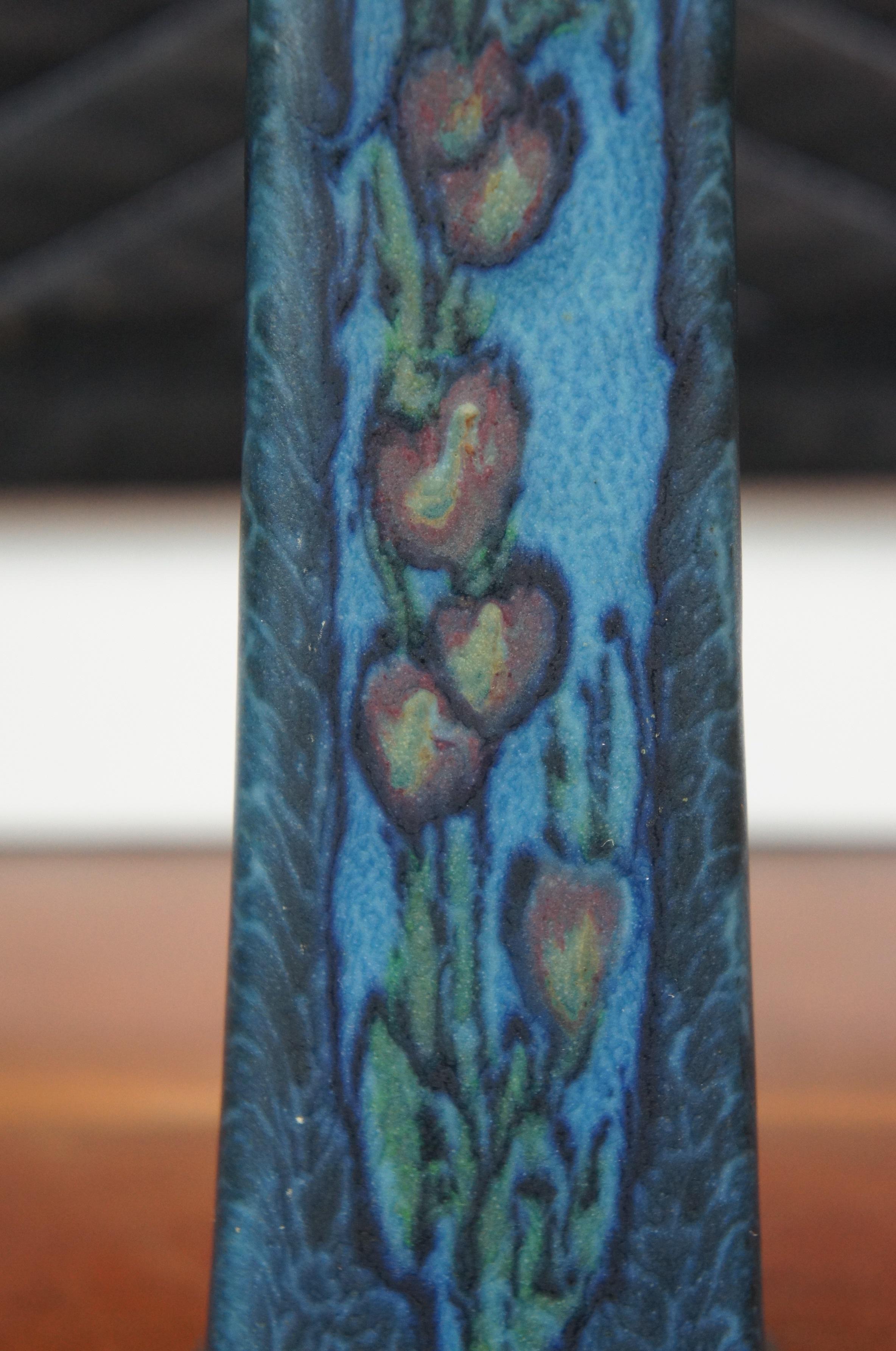 Antique 1923 Rookwood Art Pottery Vera Tischler Vellum Bud Vase 8.5