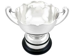1920s Sterling Silver Presentation Bowl with Handles