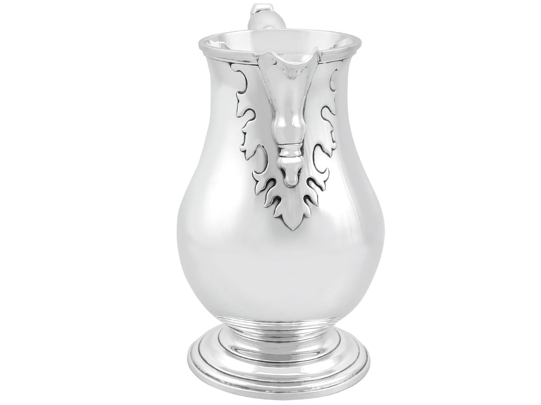 1925 Sterling Silver Beer / Water Jug In Excellent Condition For Sale In Jesmond, Newcastle Upon Tyne