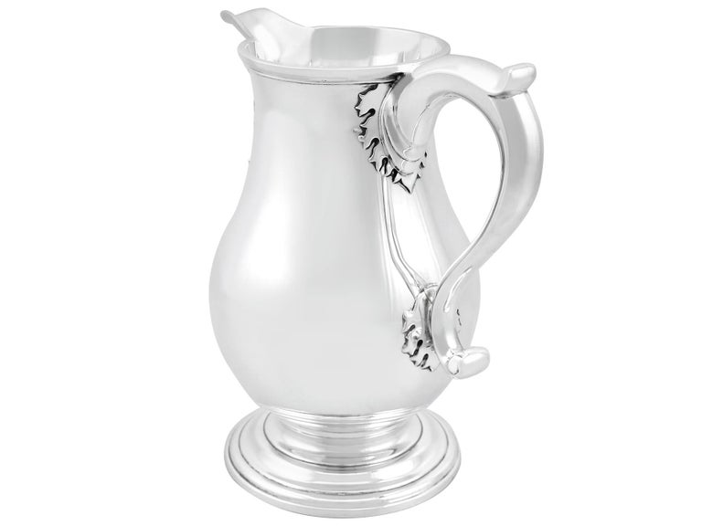 Antique 1925 Sterling Silver Beer / Water Jug For Sale at 1stDibs