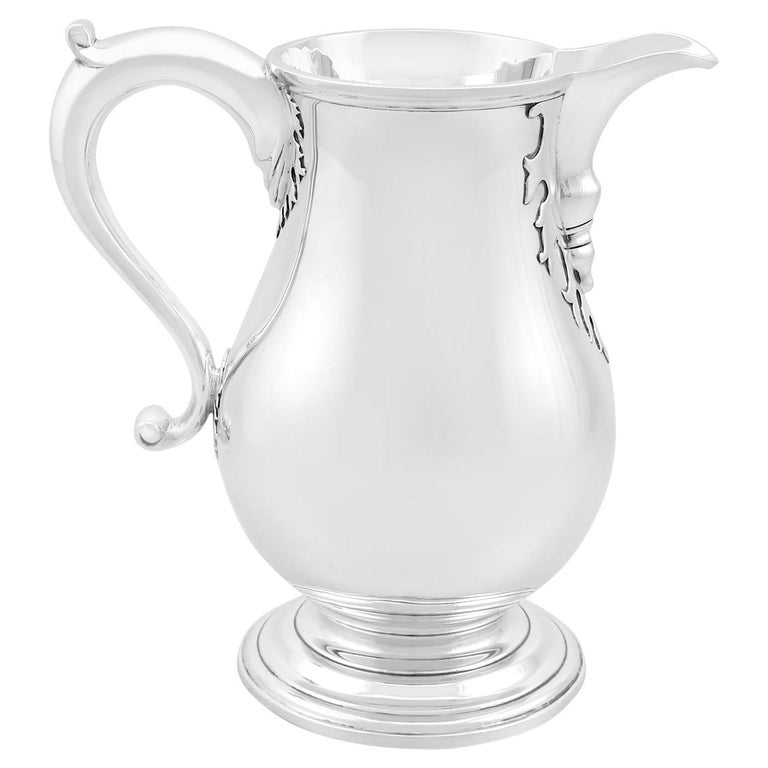 Antique 1925 Sterling Silver Beer / Water Jug For Sale at 1stDibs