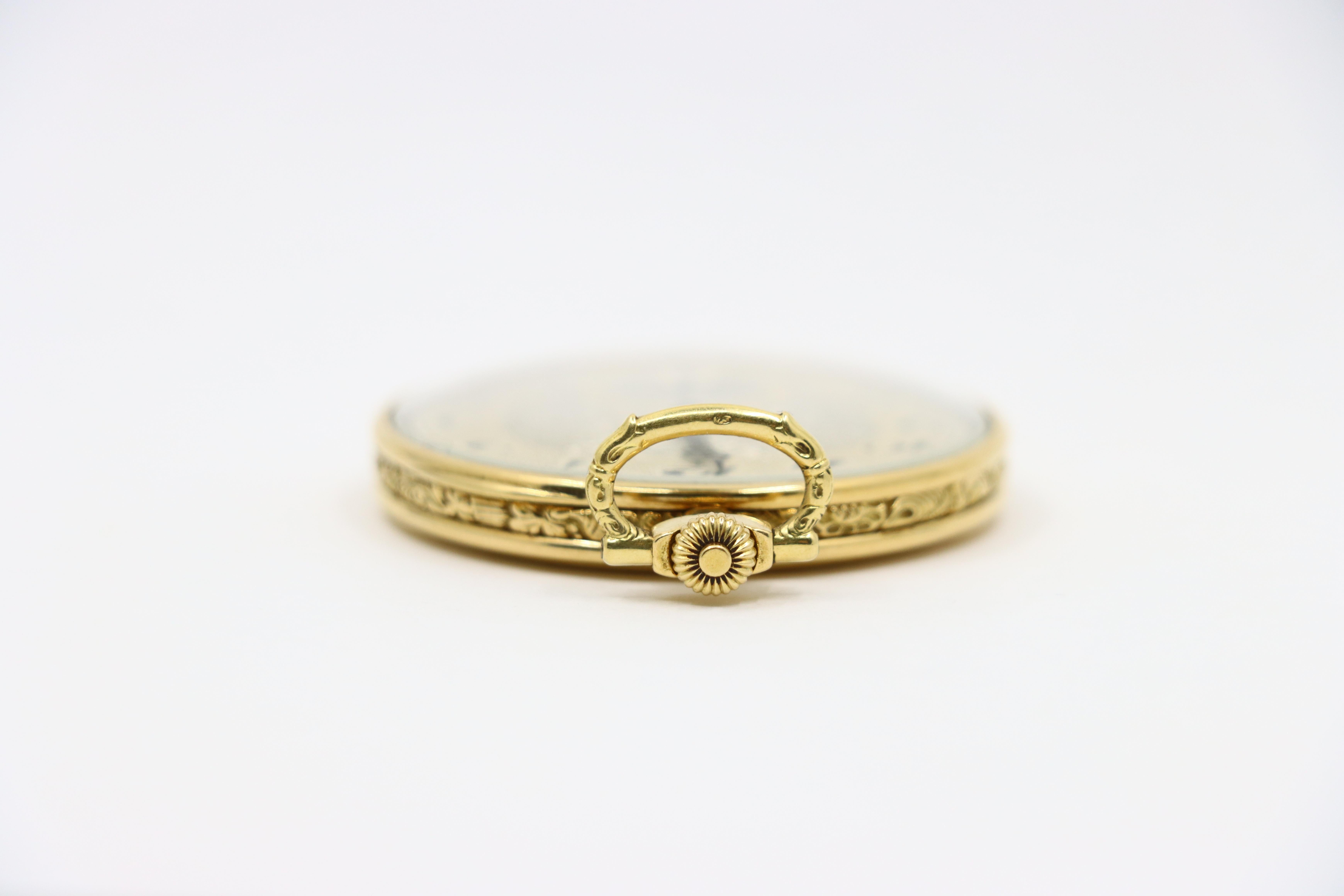 Antico orologio da tasca Vacheron & Constantin Geneve in oro 18 carati del 1925 in vendita 7