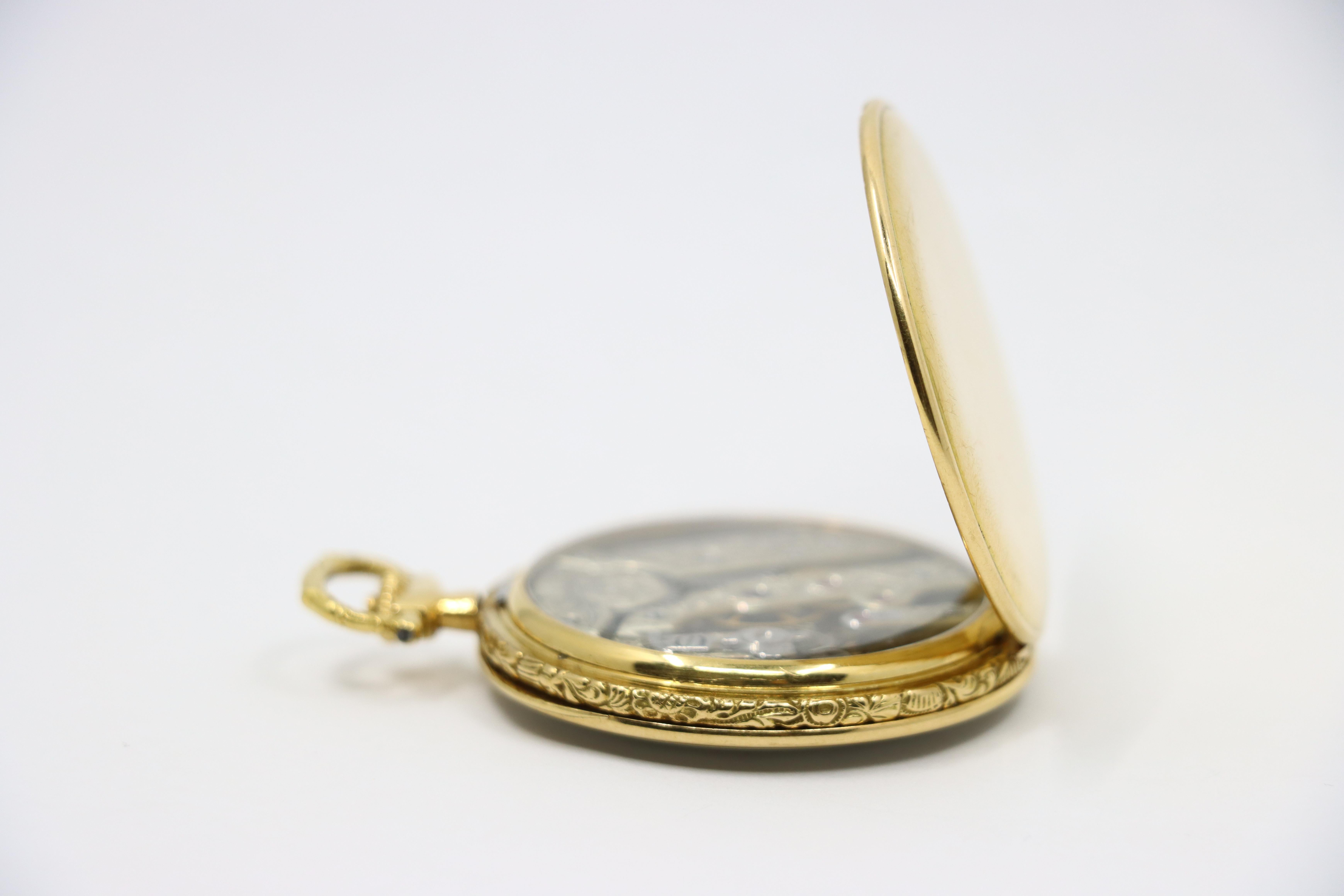 Antico orologio da tasca Vacheron & Constantin Geneve in oro 18 carati del 1925 in vendita 12