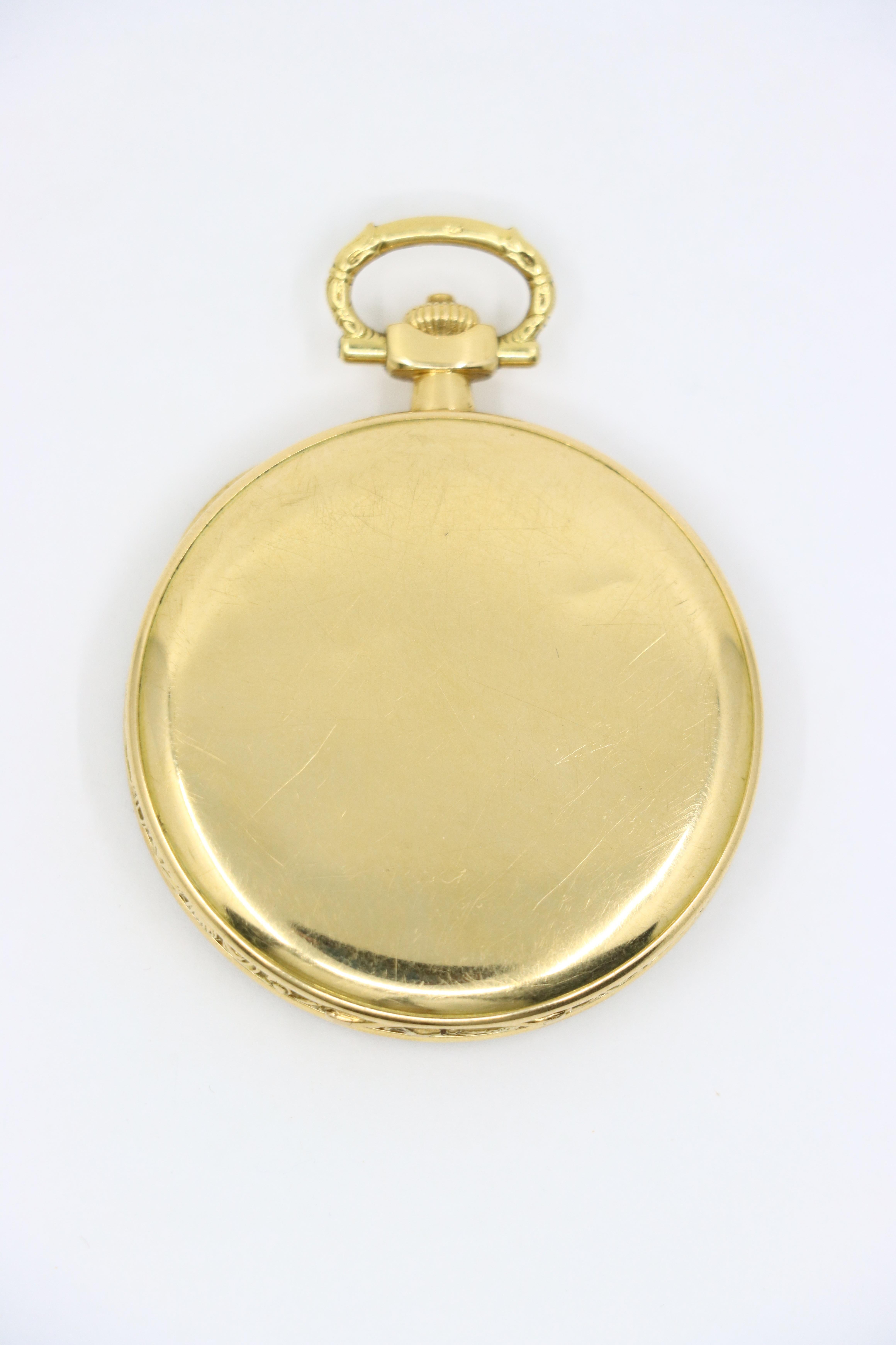 Antico orologio da tasca Vacheron & Constantin Geneve in oro 18 carati del 1925 in vendita 13