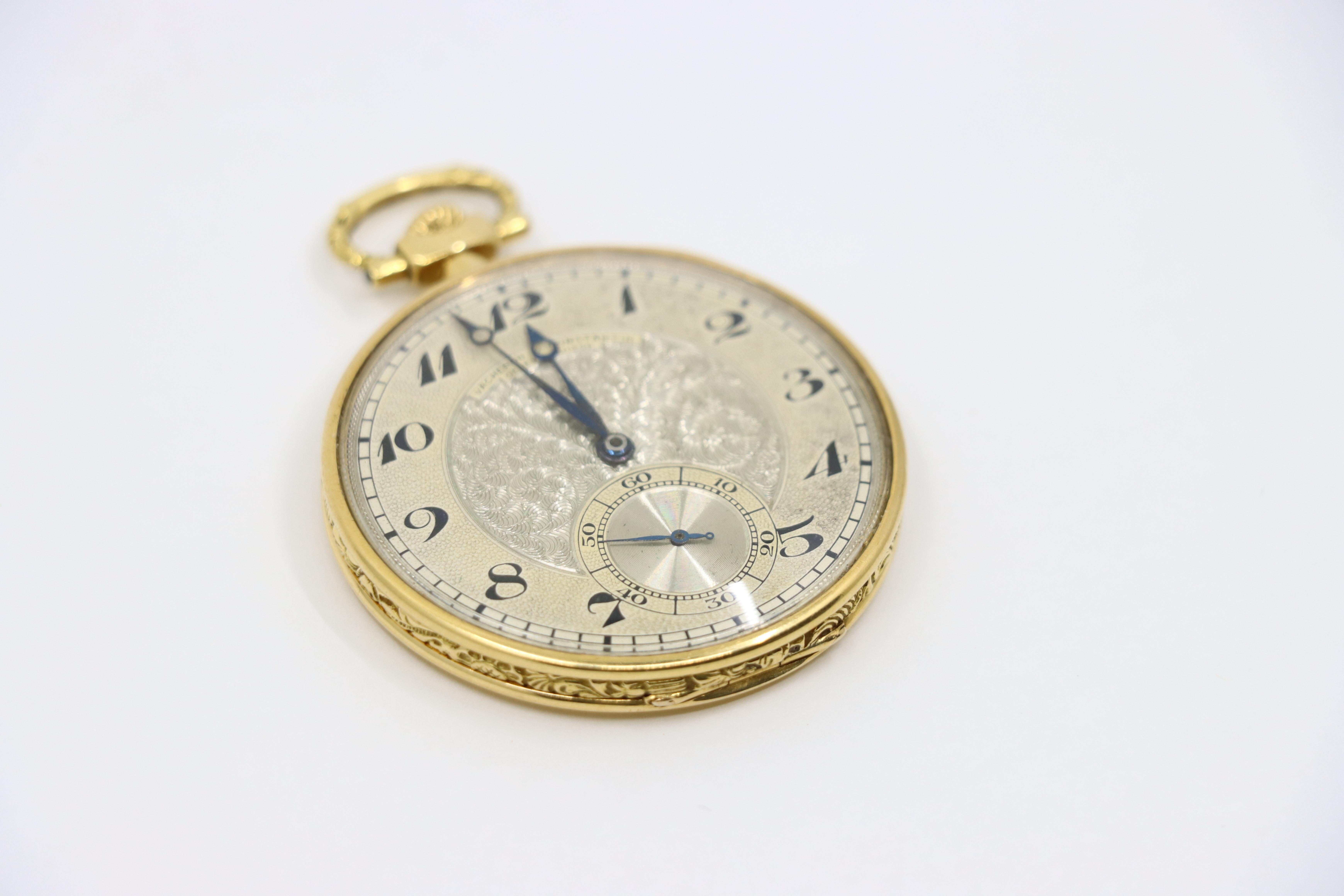 Antico orologio da tasca Vacheron & Constantin Geneve in oro 18 carati del 1925 in vendita 1