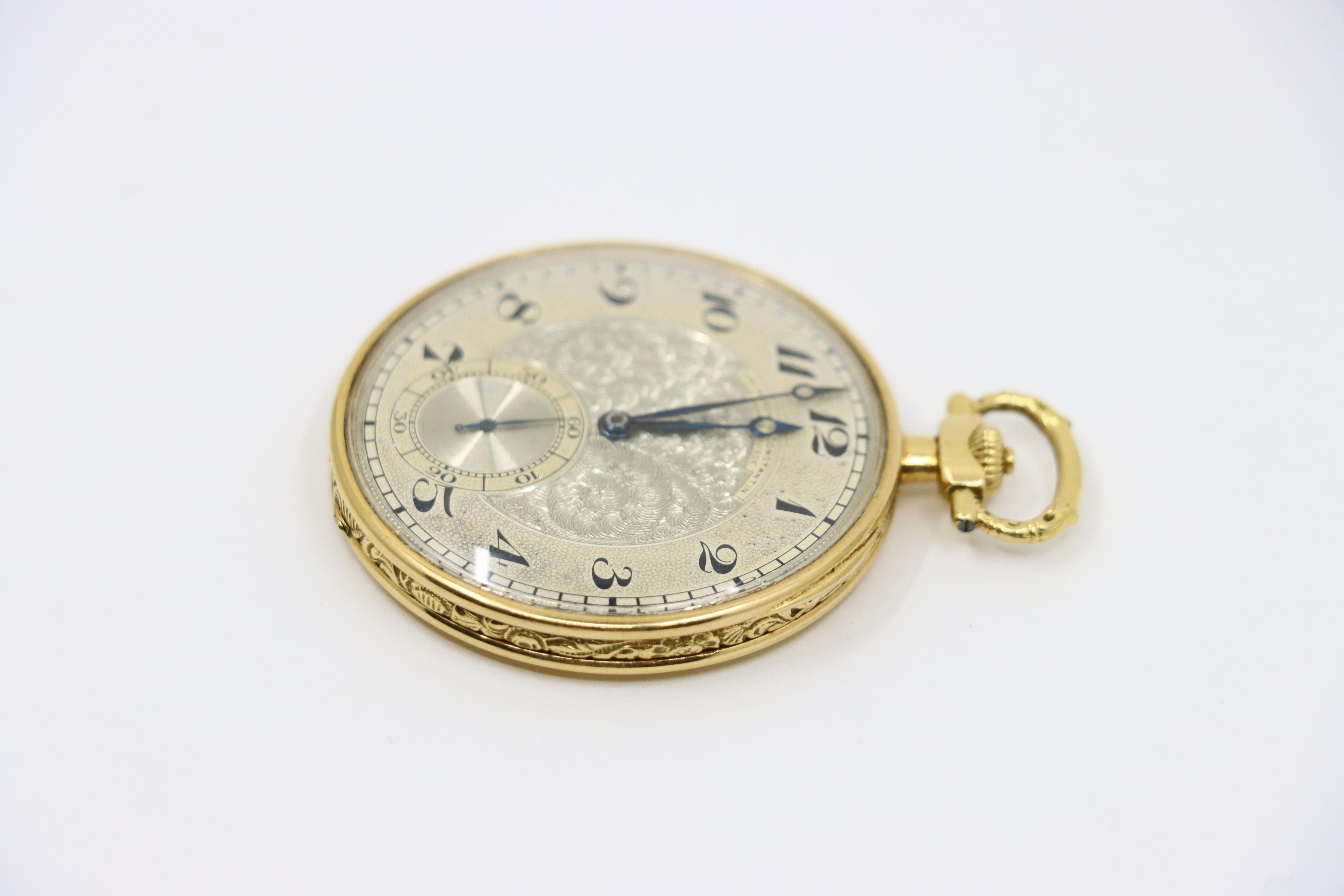 Antico orologio da tasca Vacheron & Constantin Geneve in oro 18 carati del 1925 in vendita 2