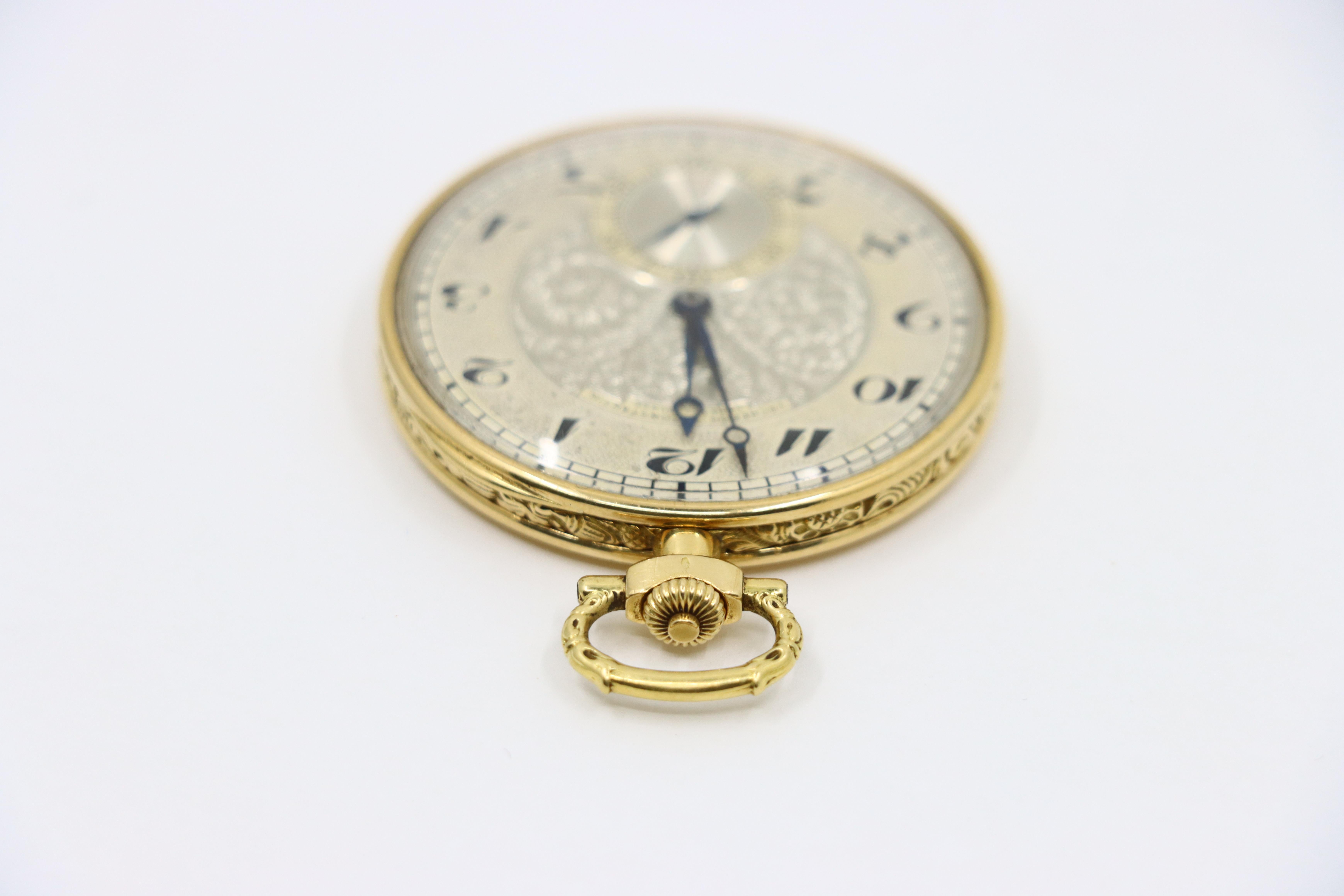 Antico orologio da tasca Vacheron & Constantin Geneve in oro 18 carati del 1925 in vendita 3