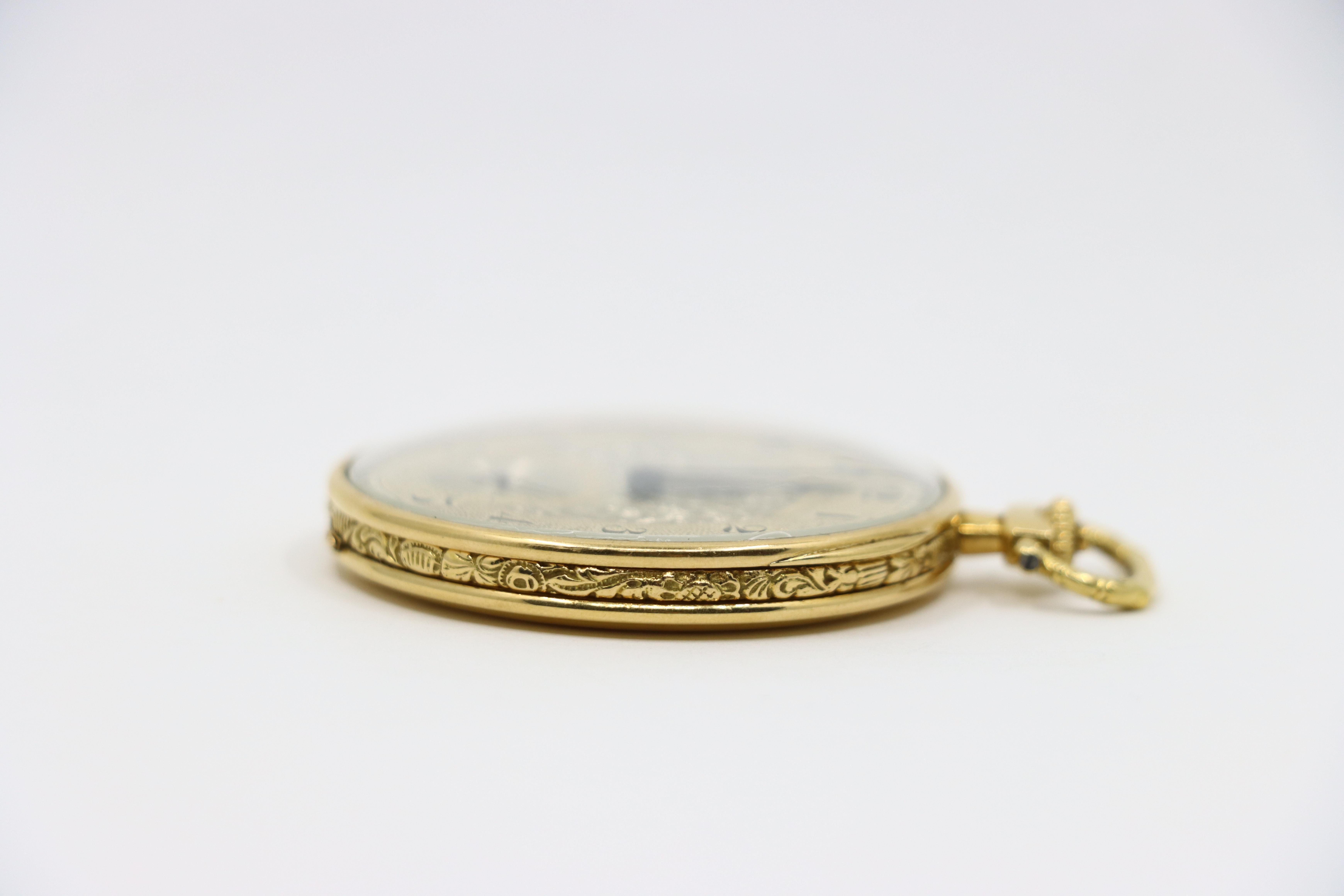Antico orologio da tasca Vacheron & Constantin Geneve in oro 18 carati del 1925 in vendita 5