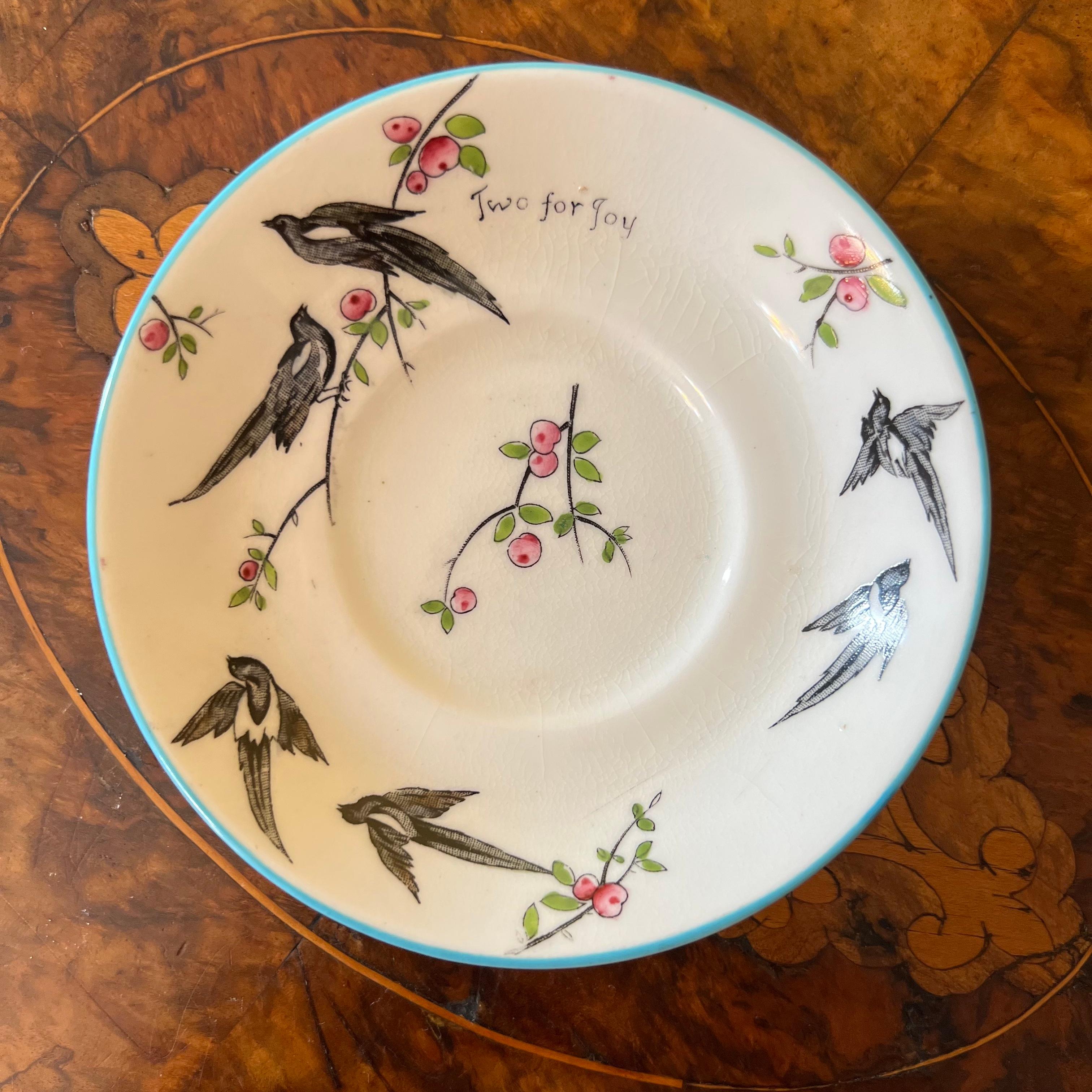 Porcelain Antique 1926 Rare Paragon Two for Joy Made for Princess Elizabeth Birth