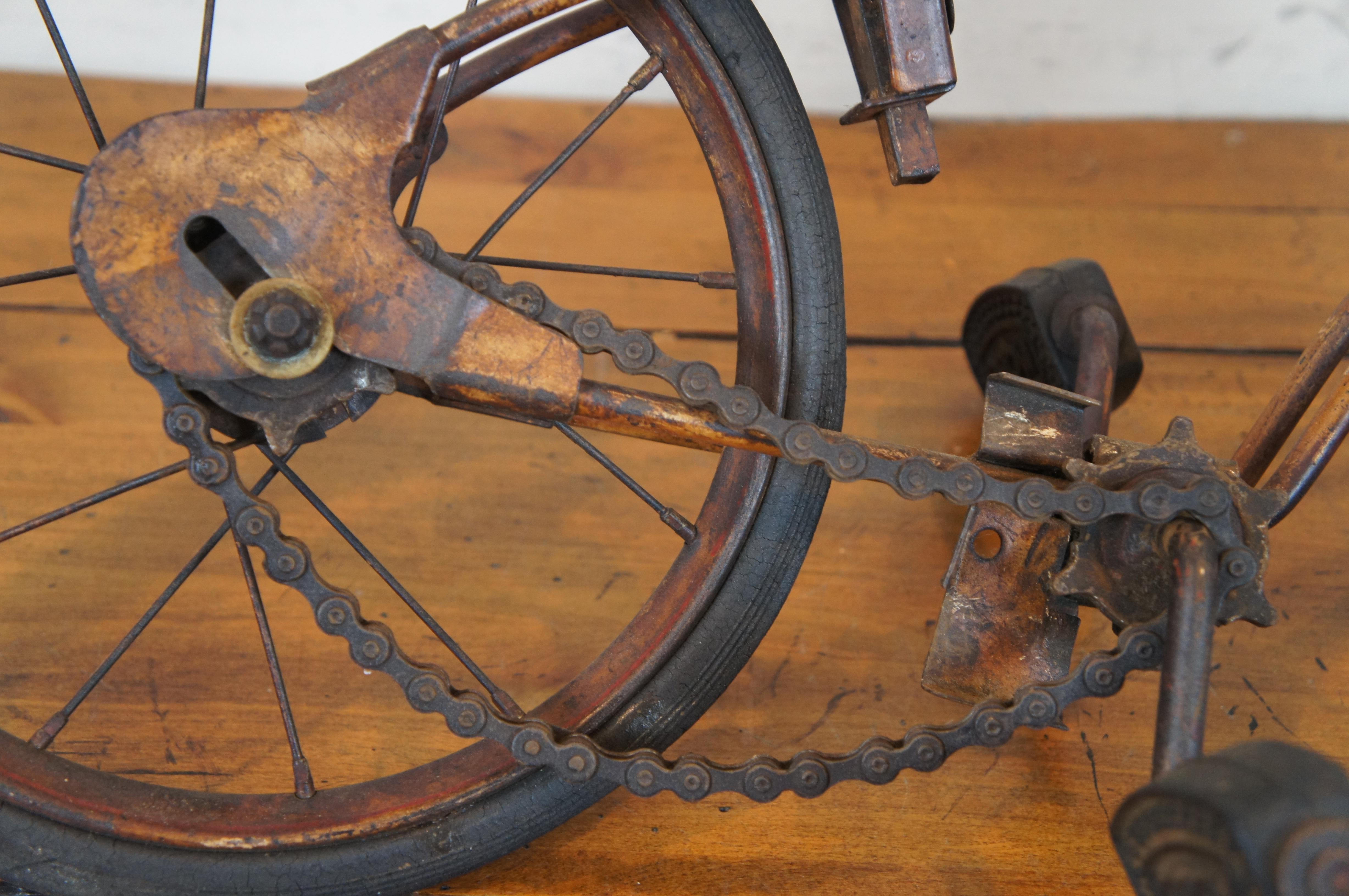 Antique 1926 Sebel Products Mobo Tot Cycle Bicyclettes Childrens Pedal Bike 30 en vente 6