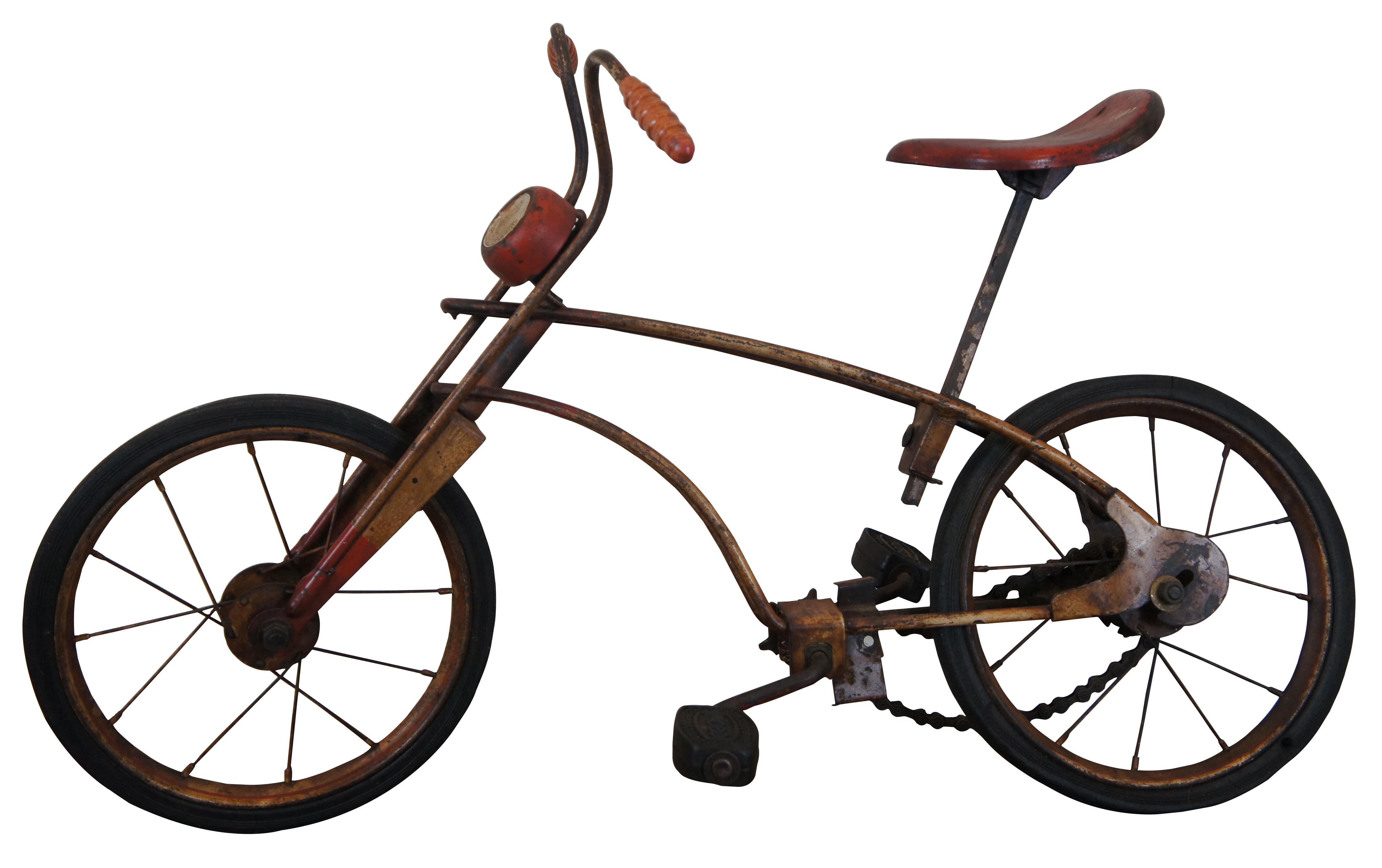 Antique 1926 Sebel Products Mobo Tot Cycle Bicyclettes Childrens Pedal Bike 30 Bon état - En vente à Dayton, OH