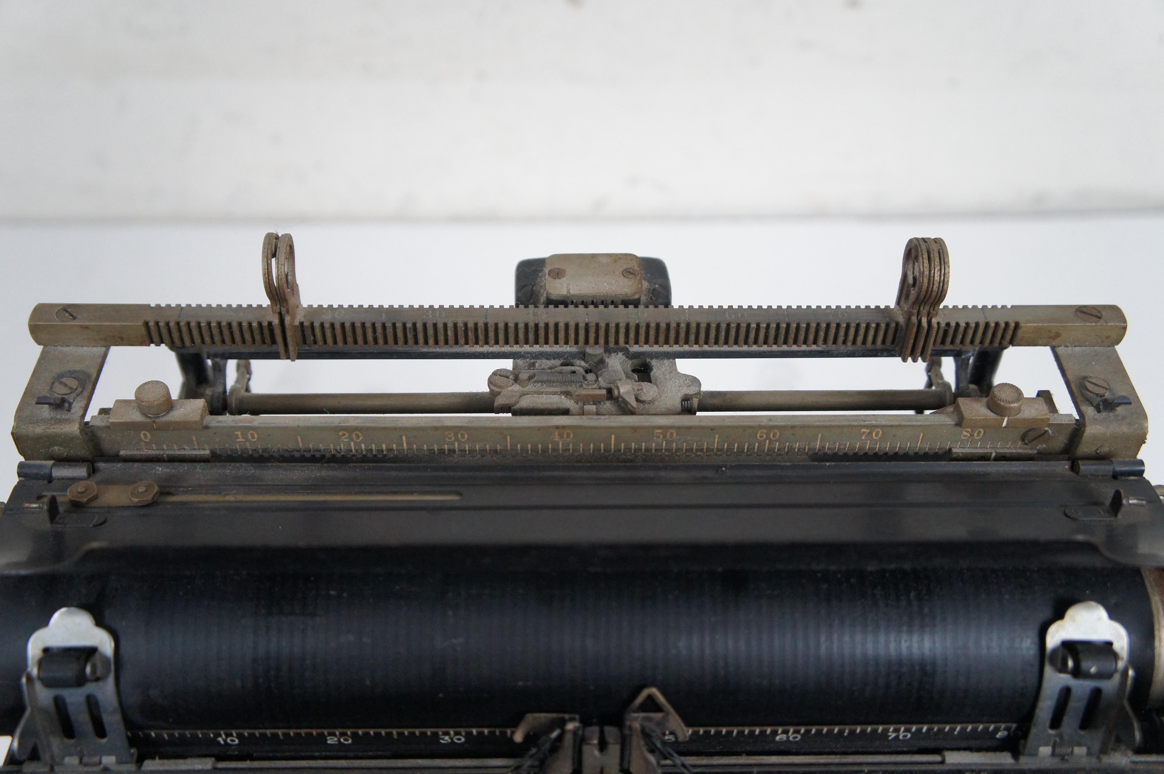 Antique 1930 LC Smith & Corona Standard & Silent No 8 Typewriter 15