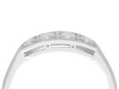 1930s Diamond and White Gold Four Stone Ring