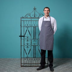 Antique 1930s English Wrought Iron Side Gate