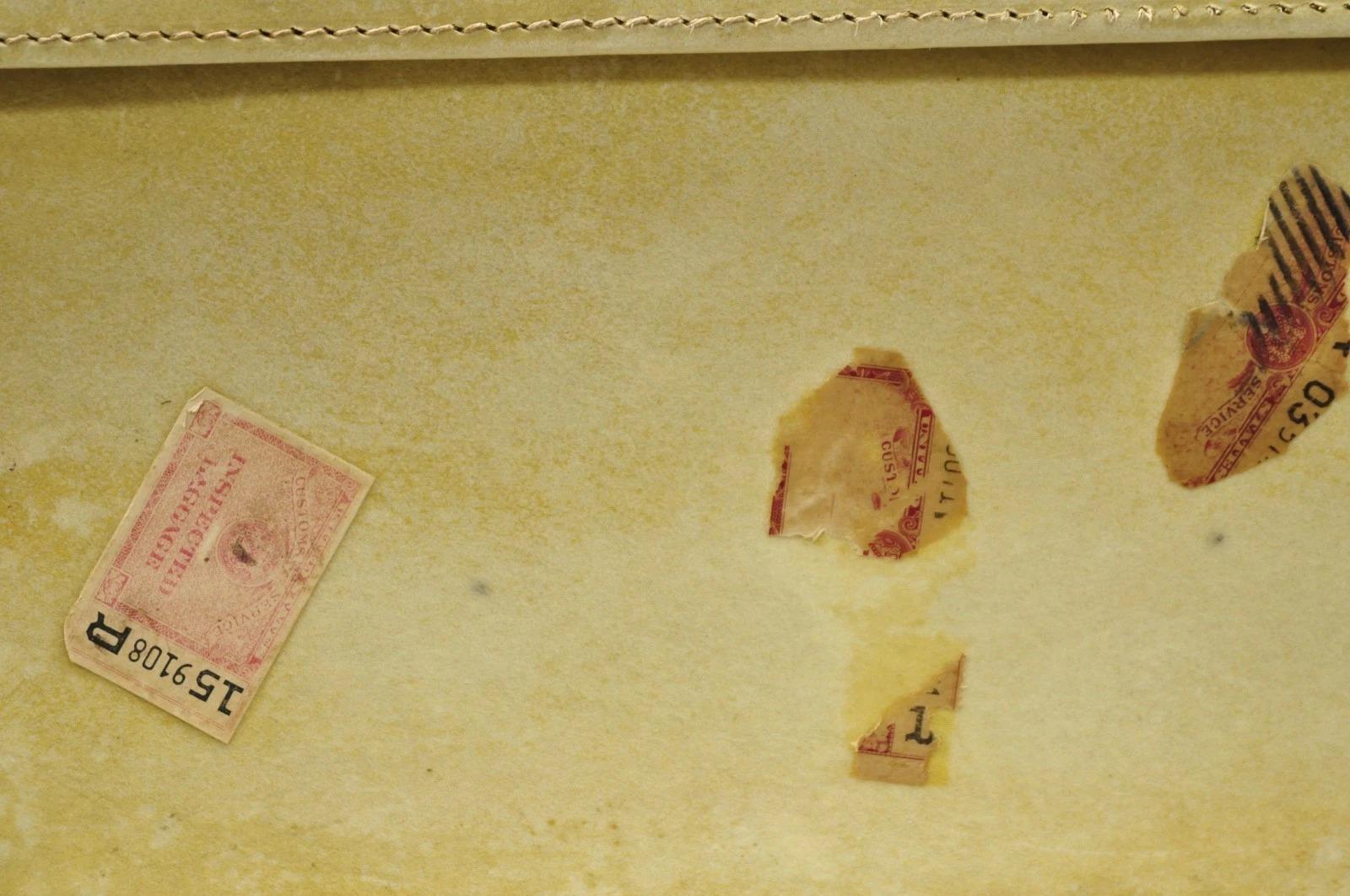 Antique 1930s Französisch Vellum Pergament große 30