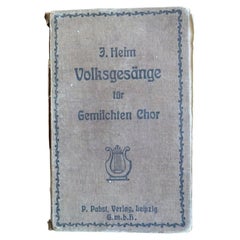 Antique 1930s German Protestant Hymnal — Choralbuch, Full Choral Notation 2C177