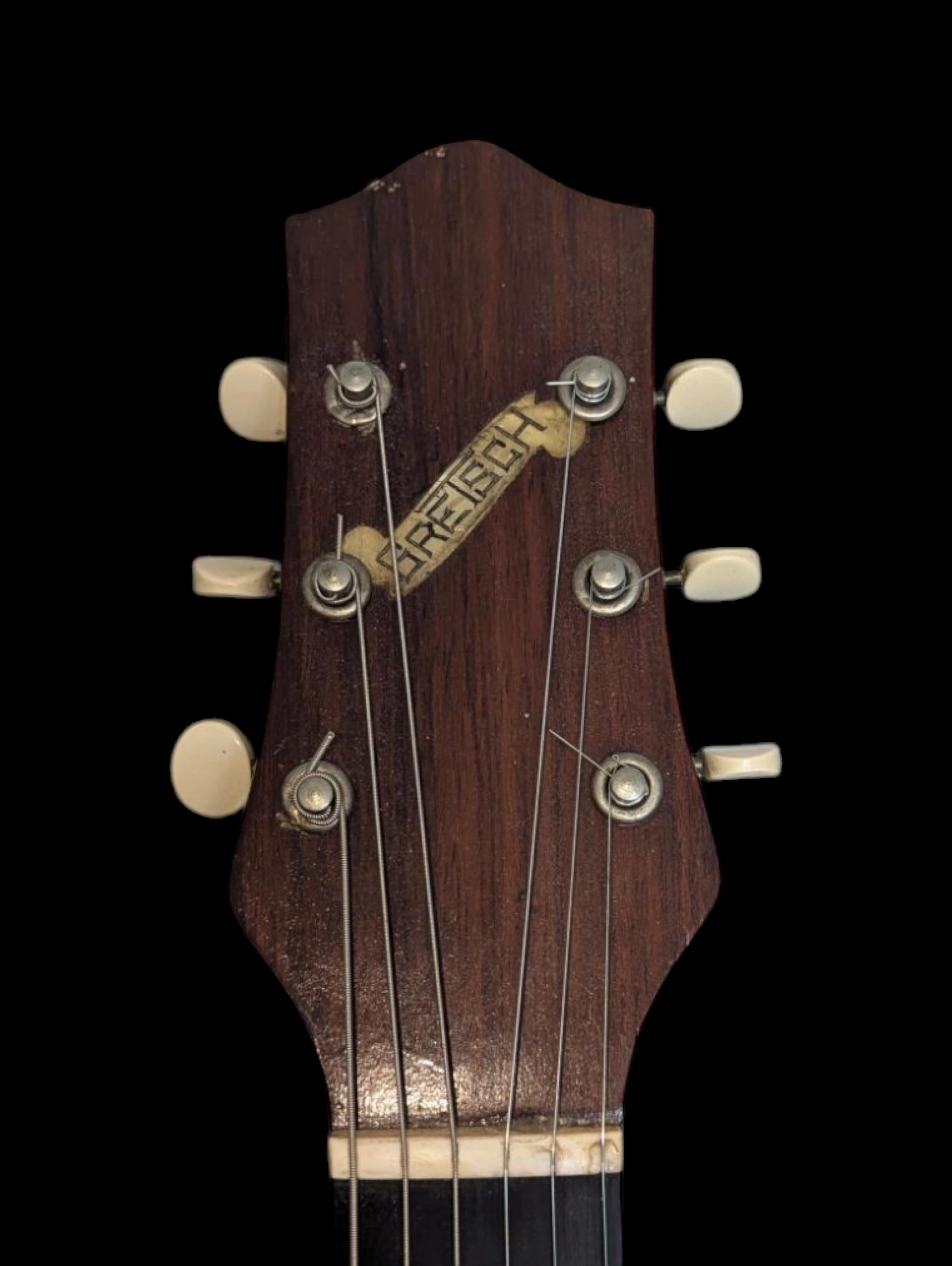 American Classical Antique 1930's Gretsch Arch Top Acoustic Guitar For Sale