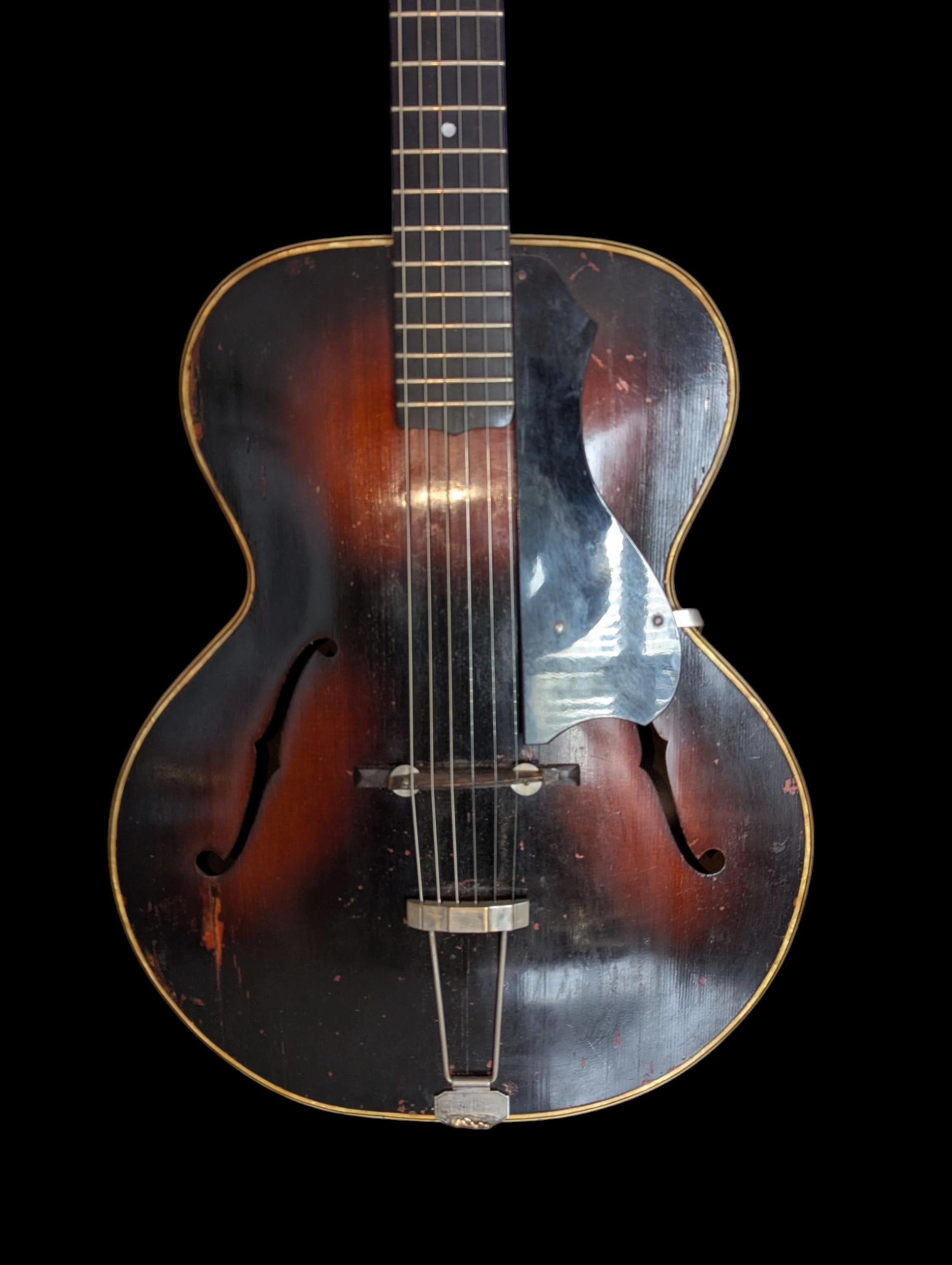 American Antique 1930's Gretsch Arch Top Acoustic Guitar For Sale