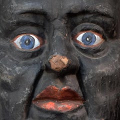 Antique 1930s Judge Theatre Papier Mâché Head from Paris