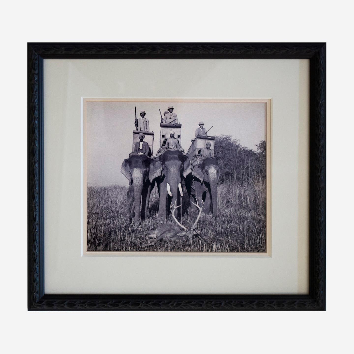Indian Antique 1930s Photos of a Tiger Hunt in Colonial India For Sale