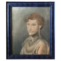 Antique 1930s Portrait Of A Man Painting