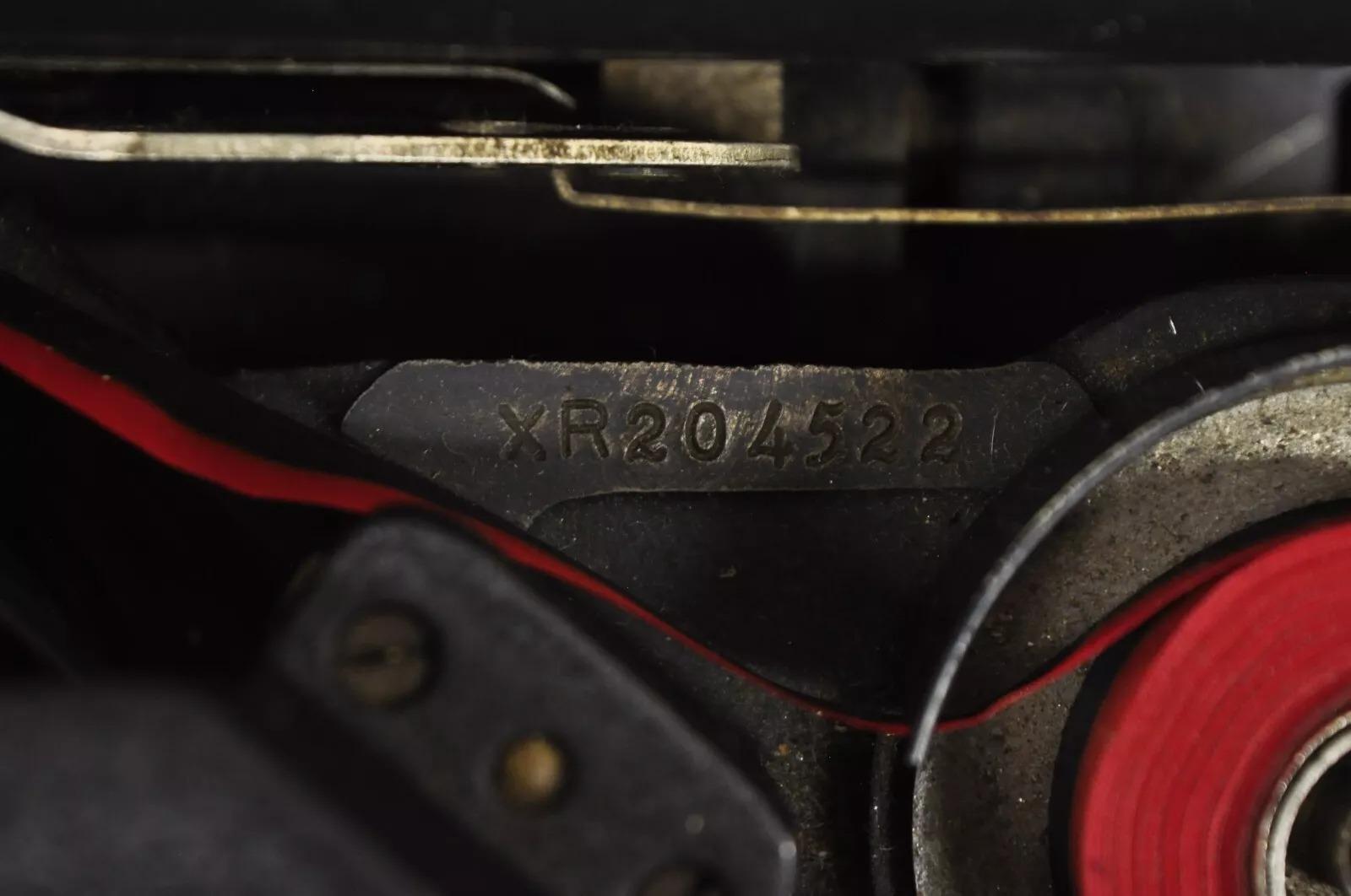 20ième siècle Ancienne machine à écrire Remington Noiseless Model 6 Black des années 1930 en vente