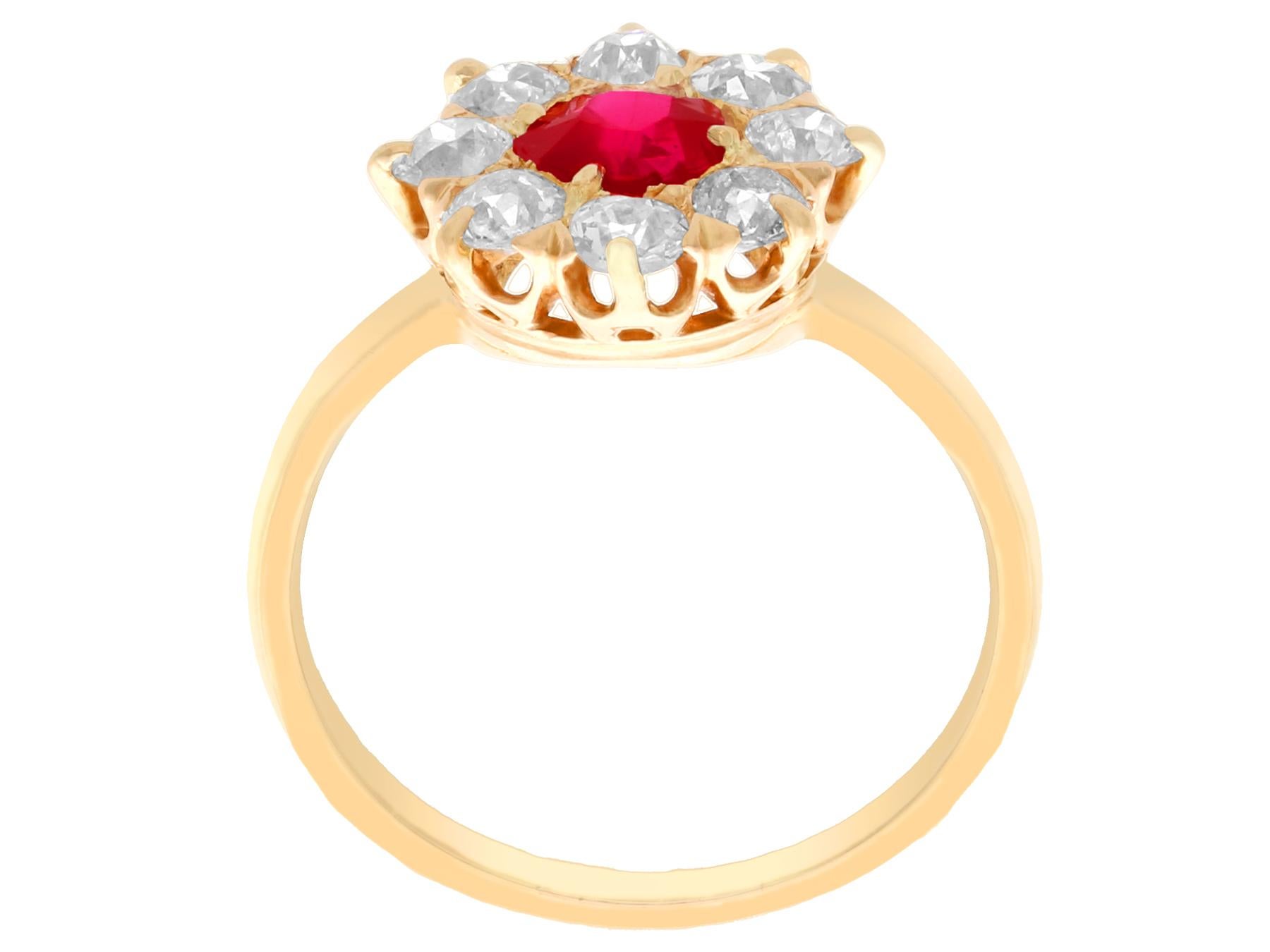 antique ruby rings yellow gold