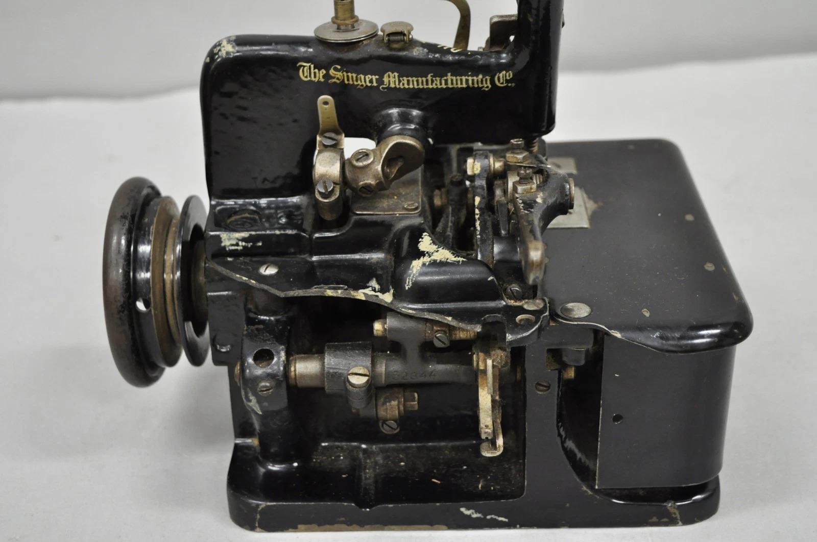 Antigua máquina de coser overlock Singer 81-K78 de los años 30, fabricada en Gran Bretaña en venta 2