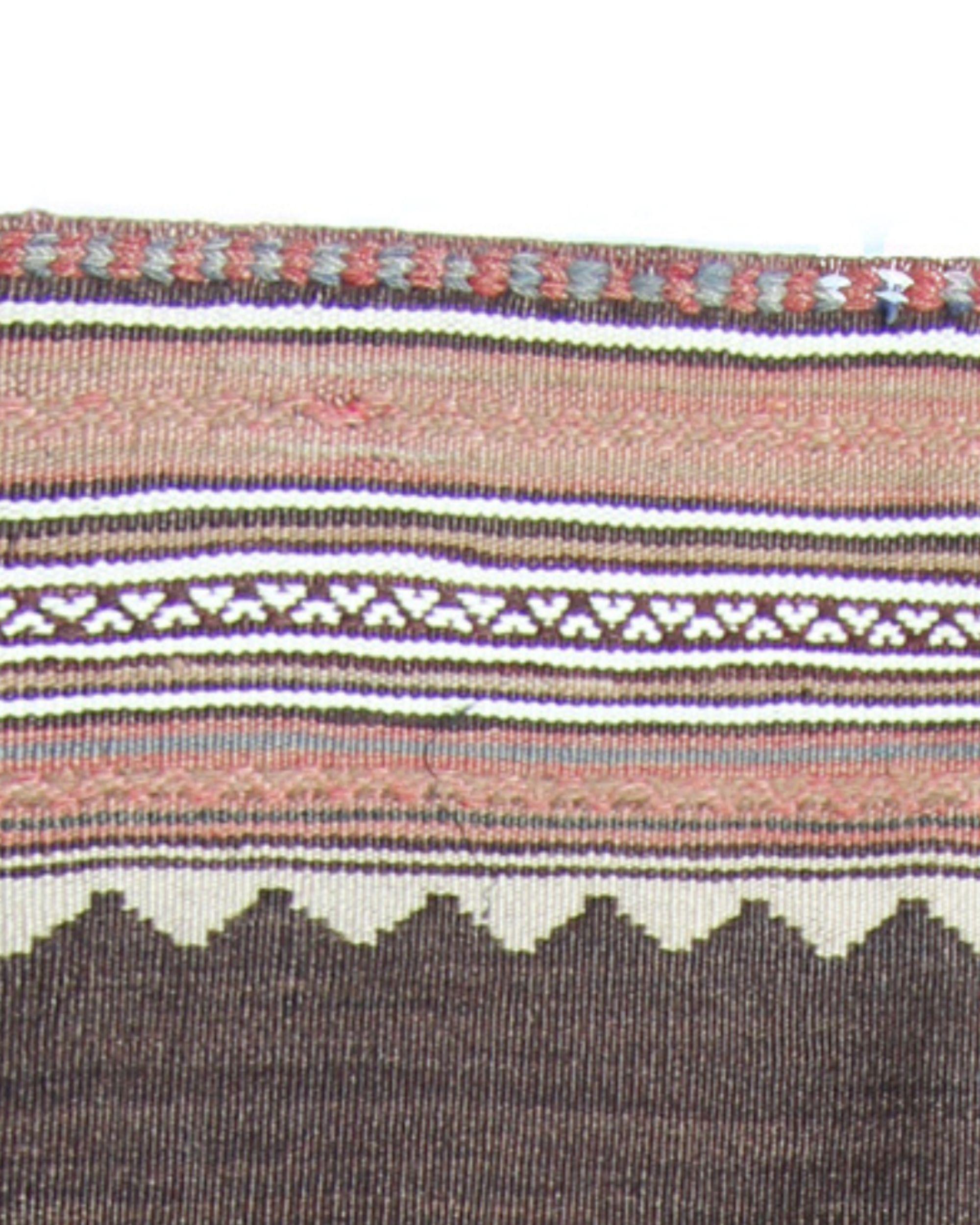 Antiker Sofreh-Woll-Kilim-Teppich aus den 1930er Jahren, ungefärbt, Stammes-Flachgewebe, 157x89 cm im Angebot 3