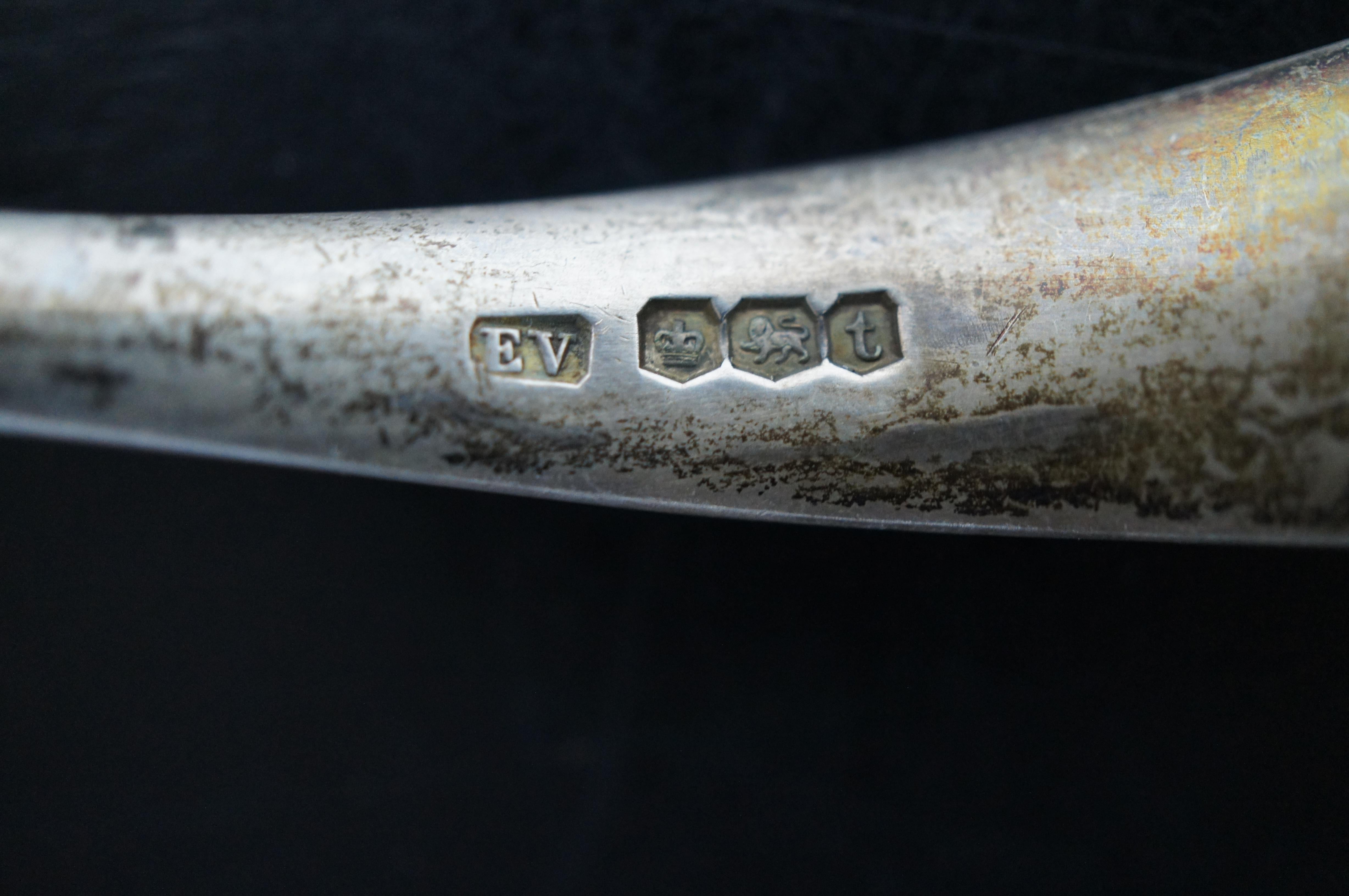 Antiguo juego de salseras y cucharones de plata de ley de Edward Viner de 1936 en venta 6