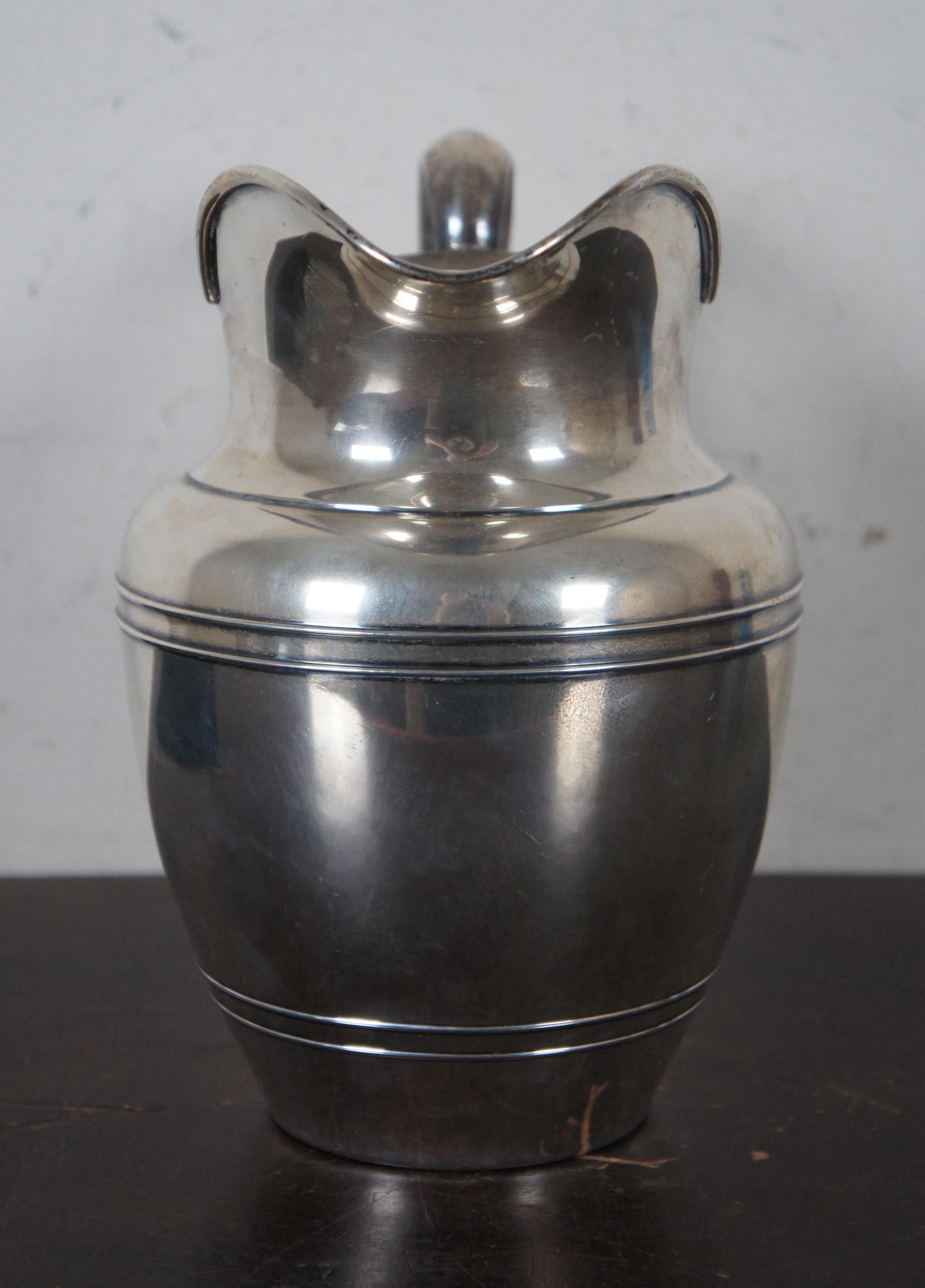 Antique 1940s Gorham Sterling Silver 5 Pint Water Pitcher A11710 .925 80oz In Good Condition In Dayton, OH