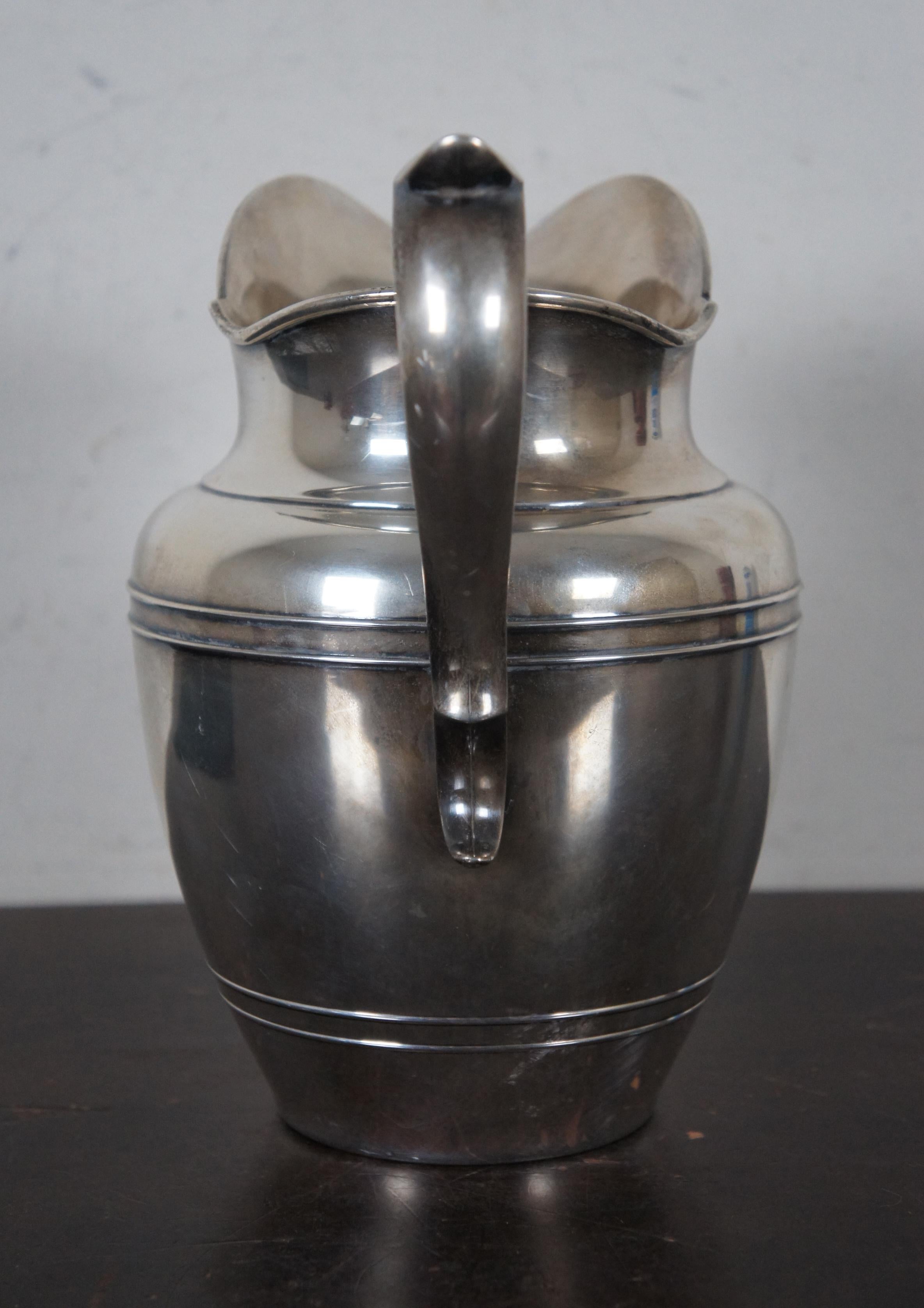 Mid-20th Century Antique 1940s Gorham Sterling Silver 5 Pint Water Pitcher A11710 .925 80oz
