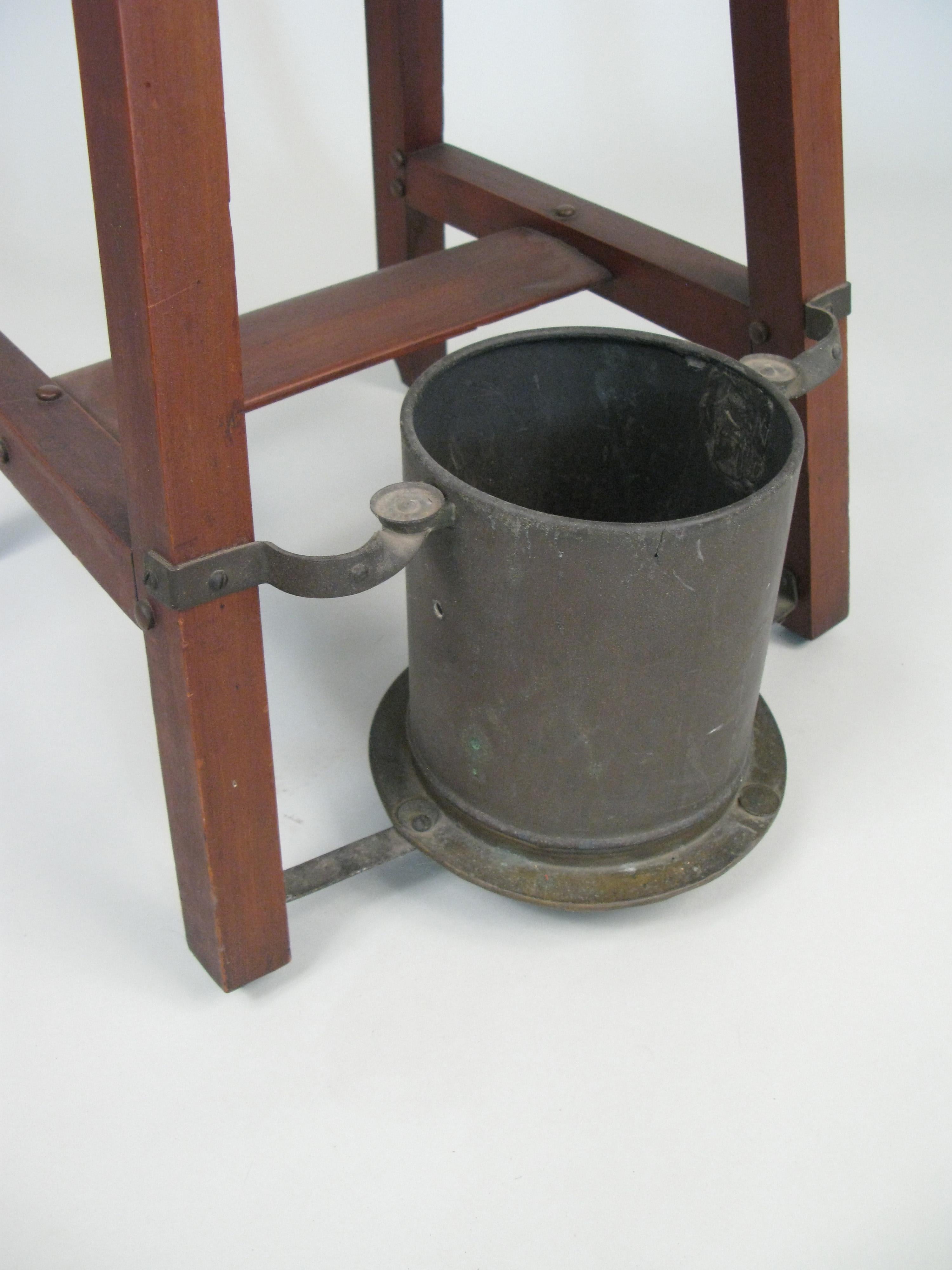 American Antique 1940s Hall Table Umbrella Stand