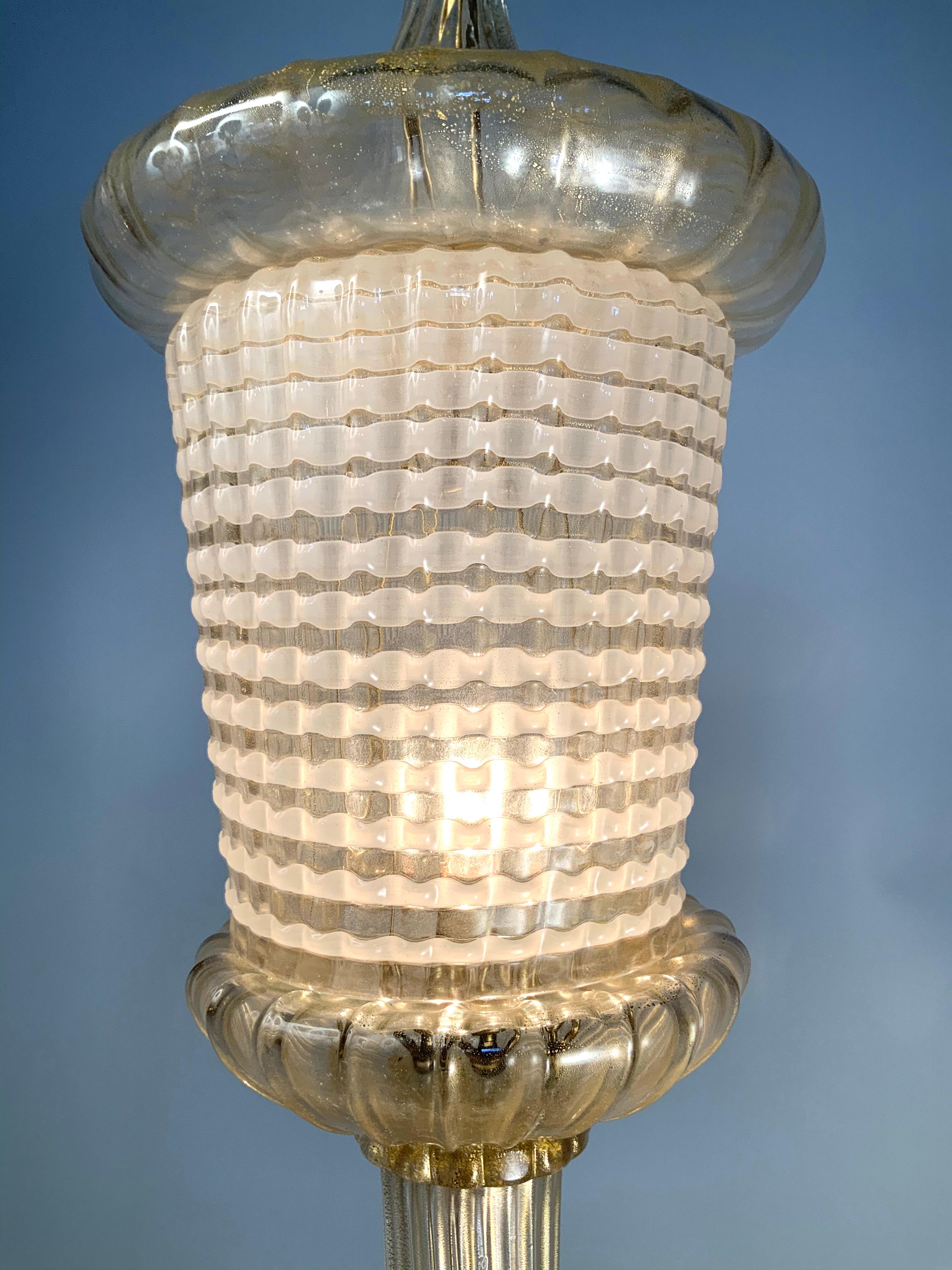Mid-20th Century Antique 1940s Italian Murano Lamp by Barovier