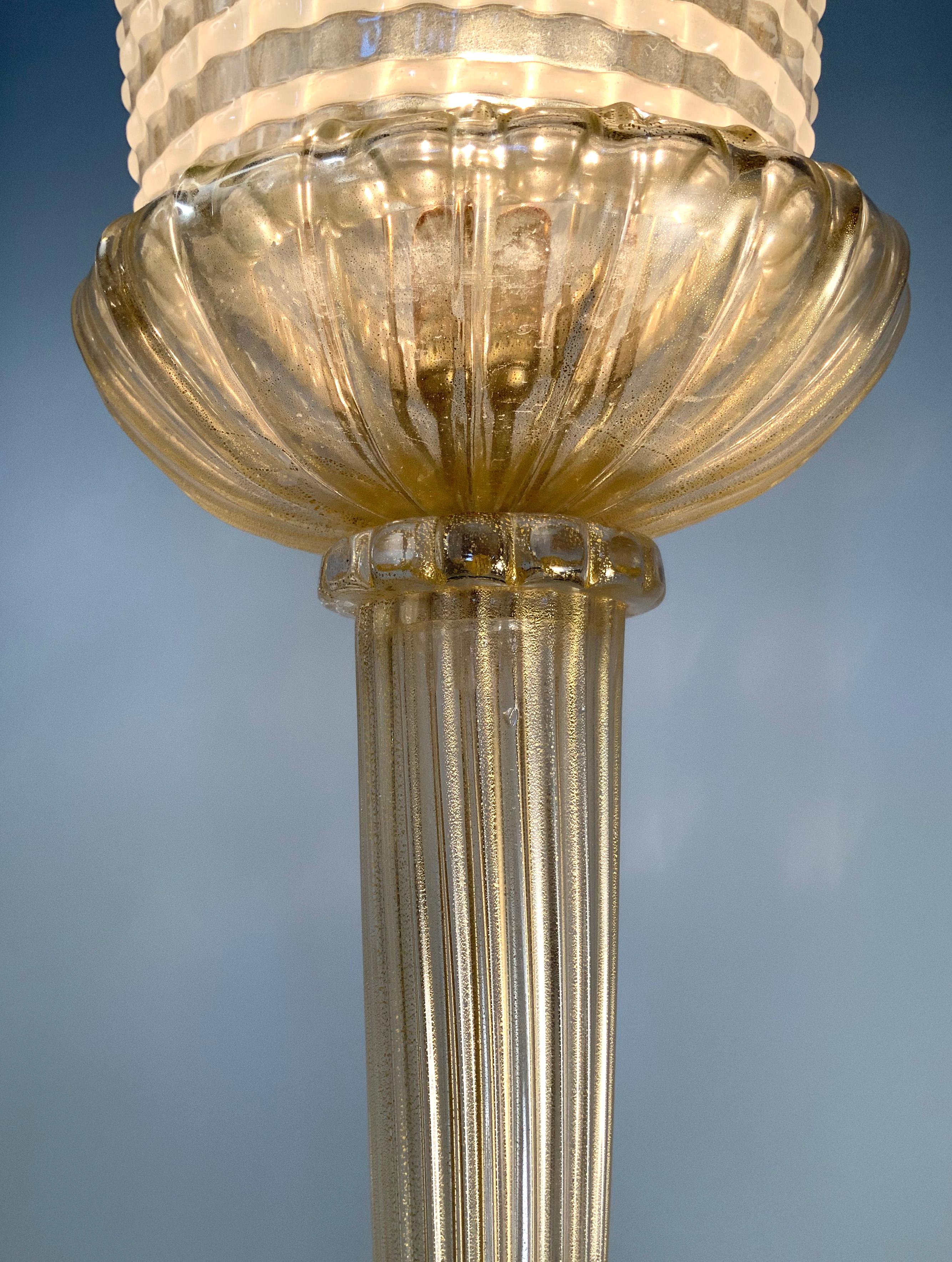 Antique 1940s Italian Murano Lamp by Barovier 1