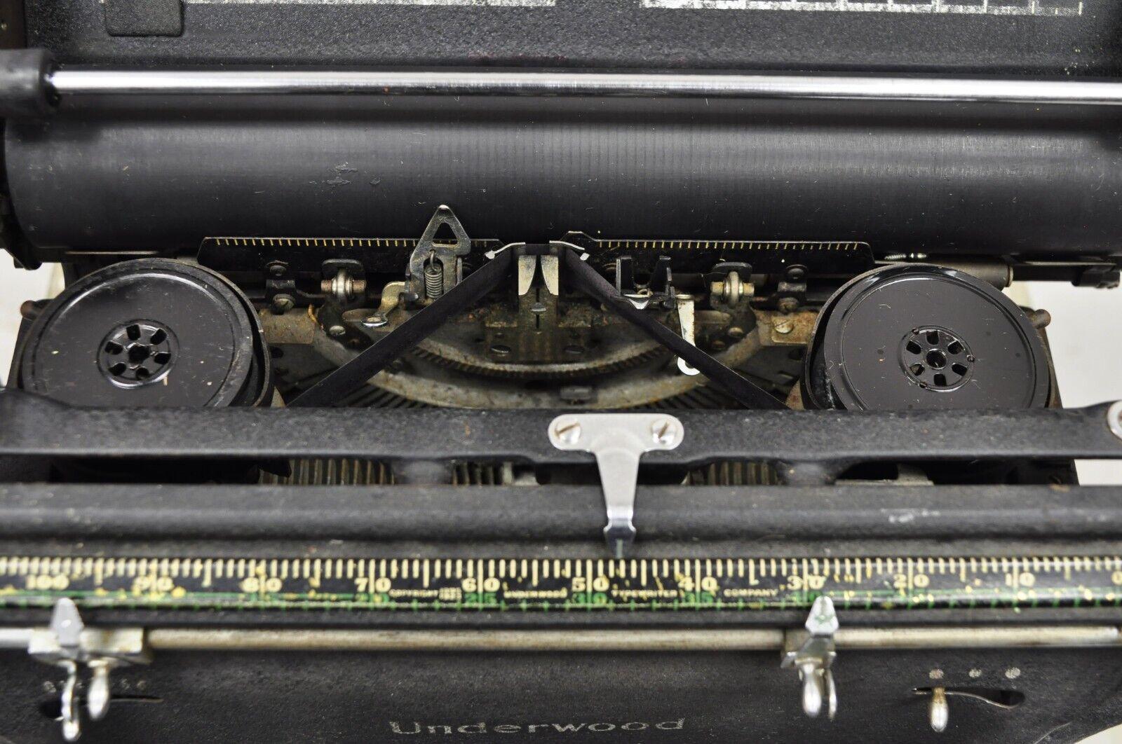 Mid-20th Century Antique 1940s Underwood Manual Typewriter