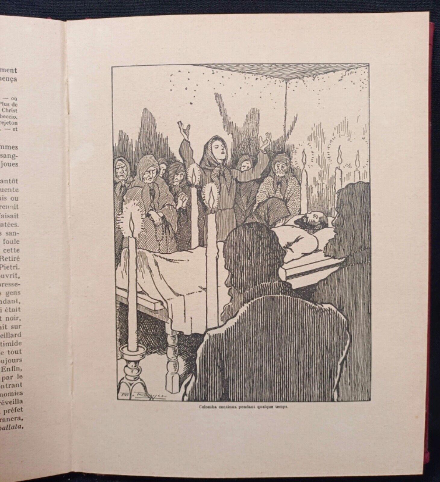 Livre ancien de 1950 - La Colomba de Mérimée, illustrée par Pierre Rousseau  - 2Y129 Bon état - En vente à Bordeaux, FR