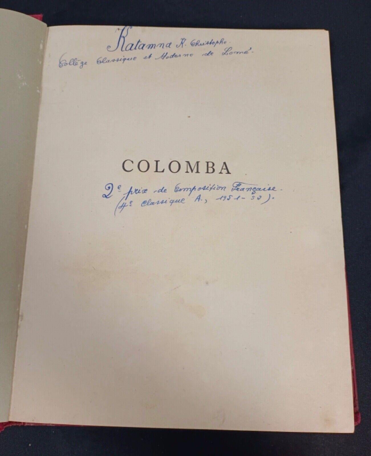 Papier Livre ancien de 1950 - La Colomba de Mérimée, illustrée par Pierre Rousseau  - 2Y129 en vente
