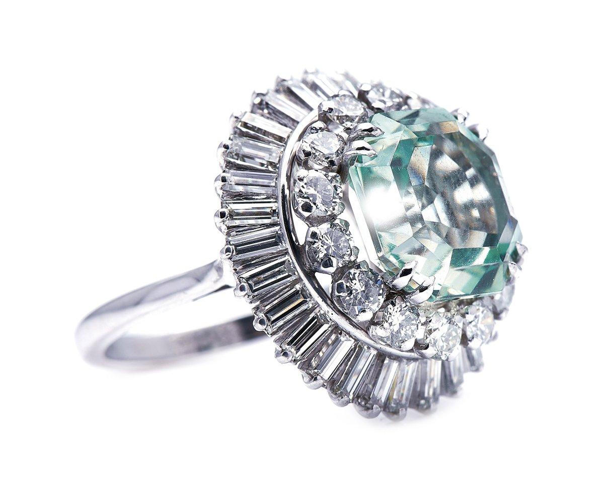 Quartz and Diamond Ring. In the 1950s and 60s, a new genre of ring shot to popularity - the cocktail ring. These were larger jewels than the preceding periods had dared to imagine, and were designed to be worn on special occasions, with the right