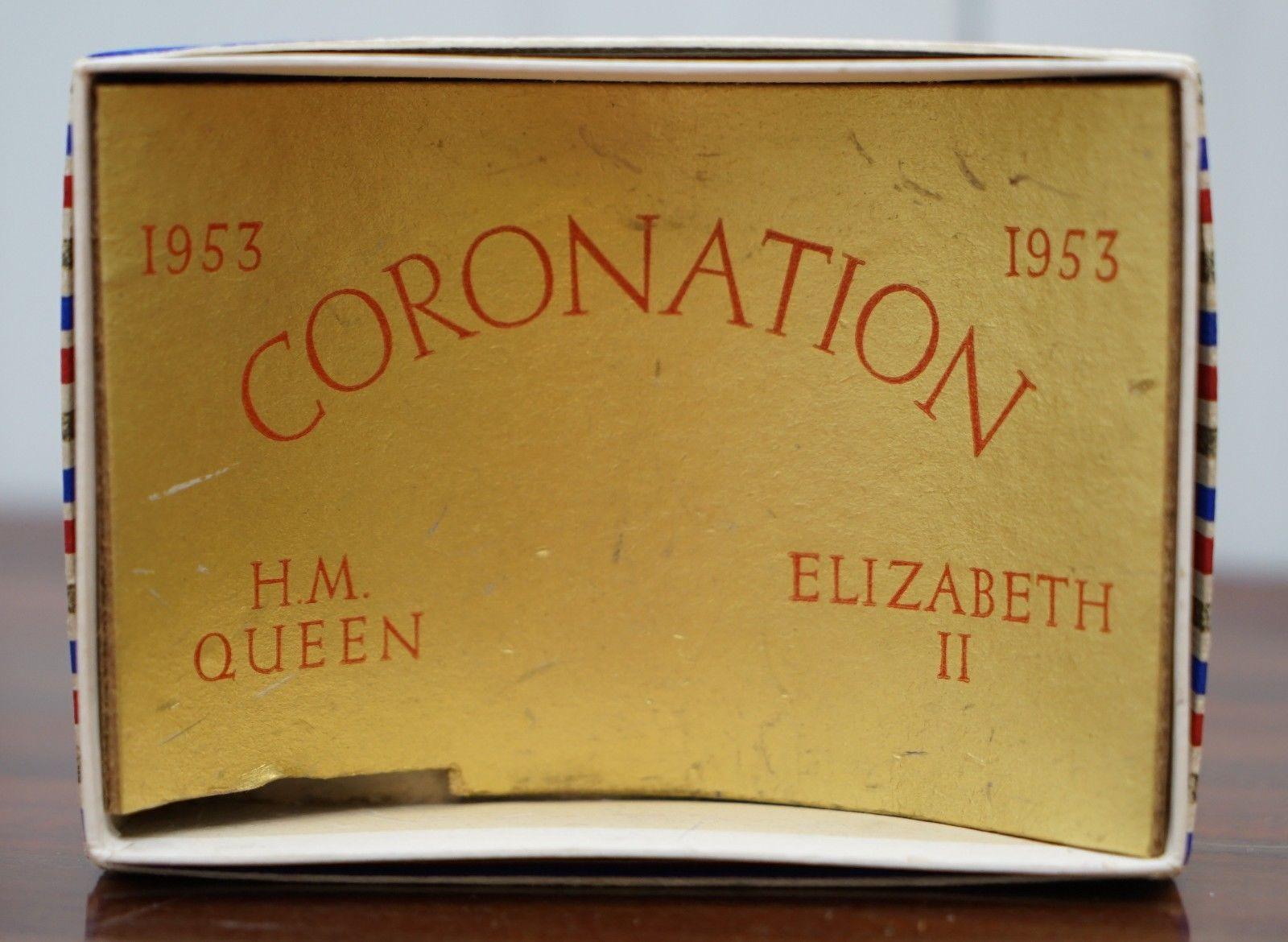 Elizabethan Antique 1953 Lead Toy HM the Queen Elizabeth II Coronation Rare Boxed Original