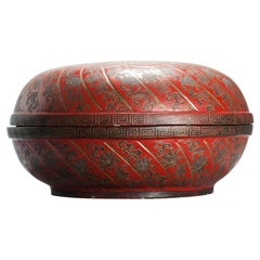 Antique 19c Fantastic Chinese Lacquer Box China Antique