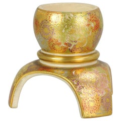 Antico Satsuma giapponese del XIX secolo di alta qualità Millefiori Stand/Brush Pot Ry